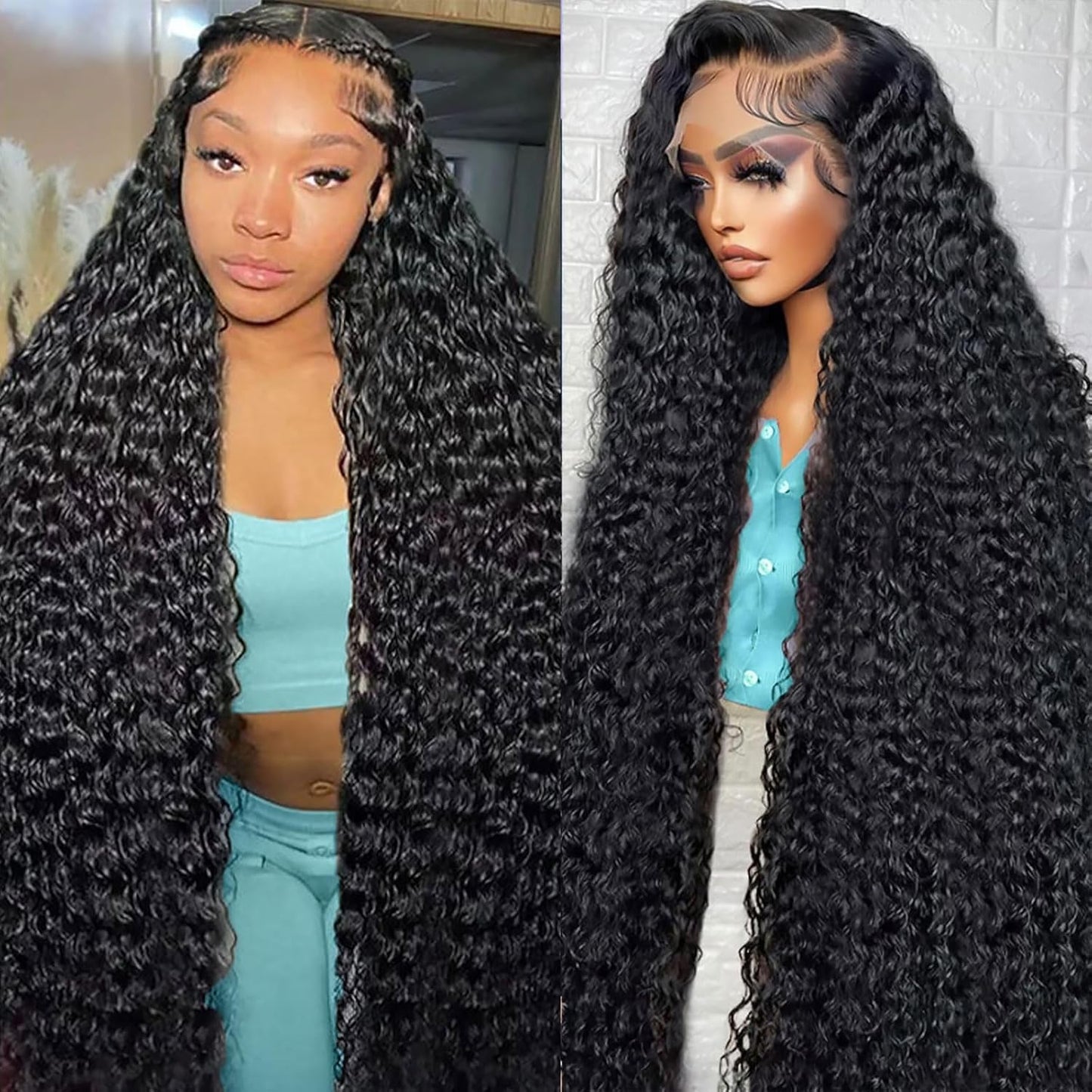 13x6 Deep Wave Lace Front Wigs Human Hair for Gorgeous Styles