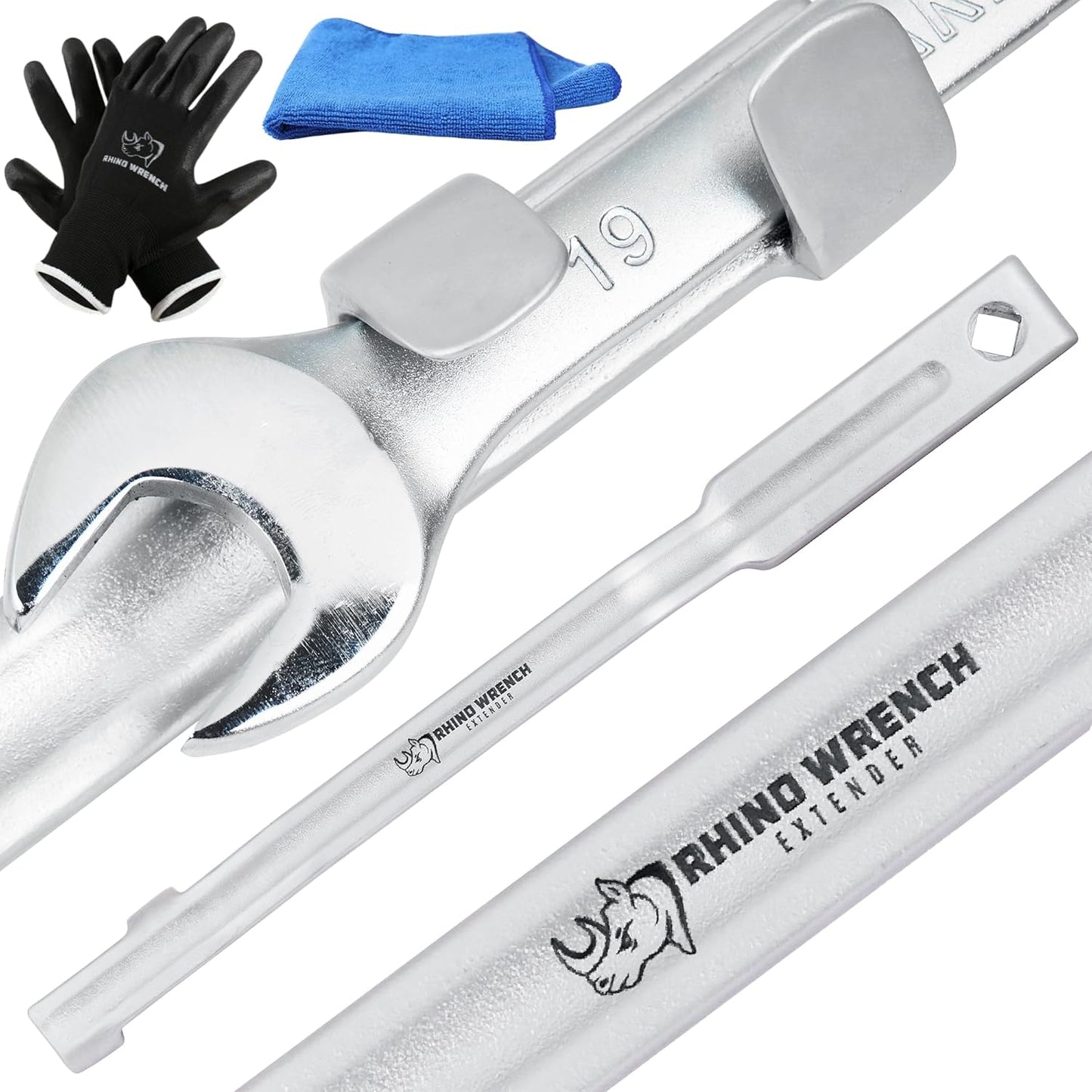Rhino Wrench Extender Tool Bar - 15 Inch Extra Torque Multiplier