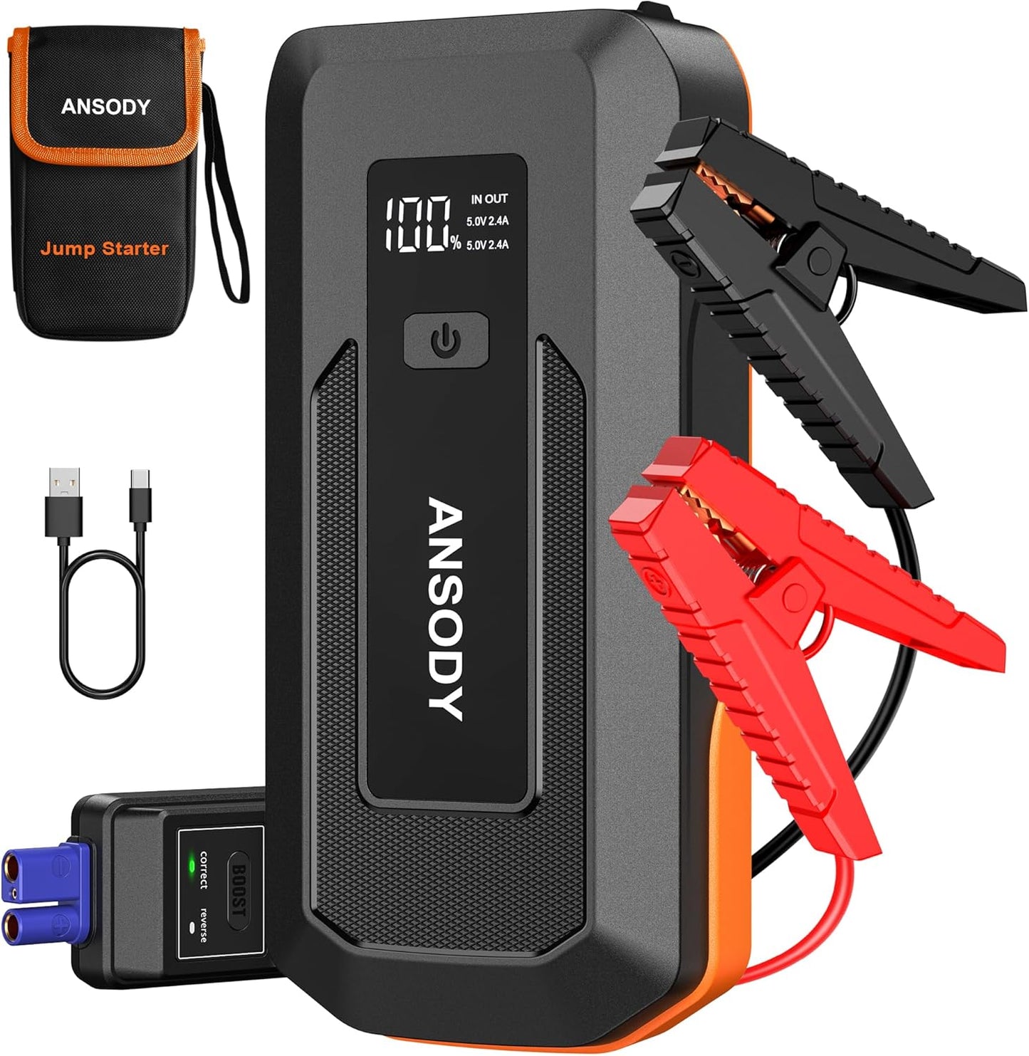 Ansody S7 Jump Starter 3000A - Power Your 12V Vehicle!