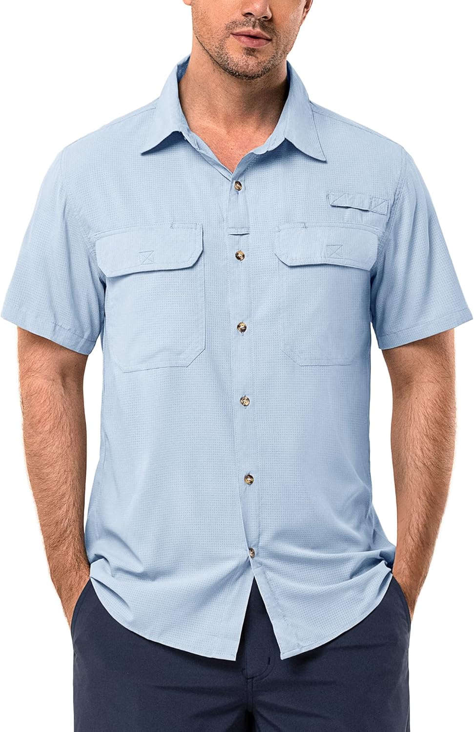 33,000ft Men's UPF 50+ UV Short Sleeve Hiking Fishing Shirt