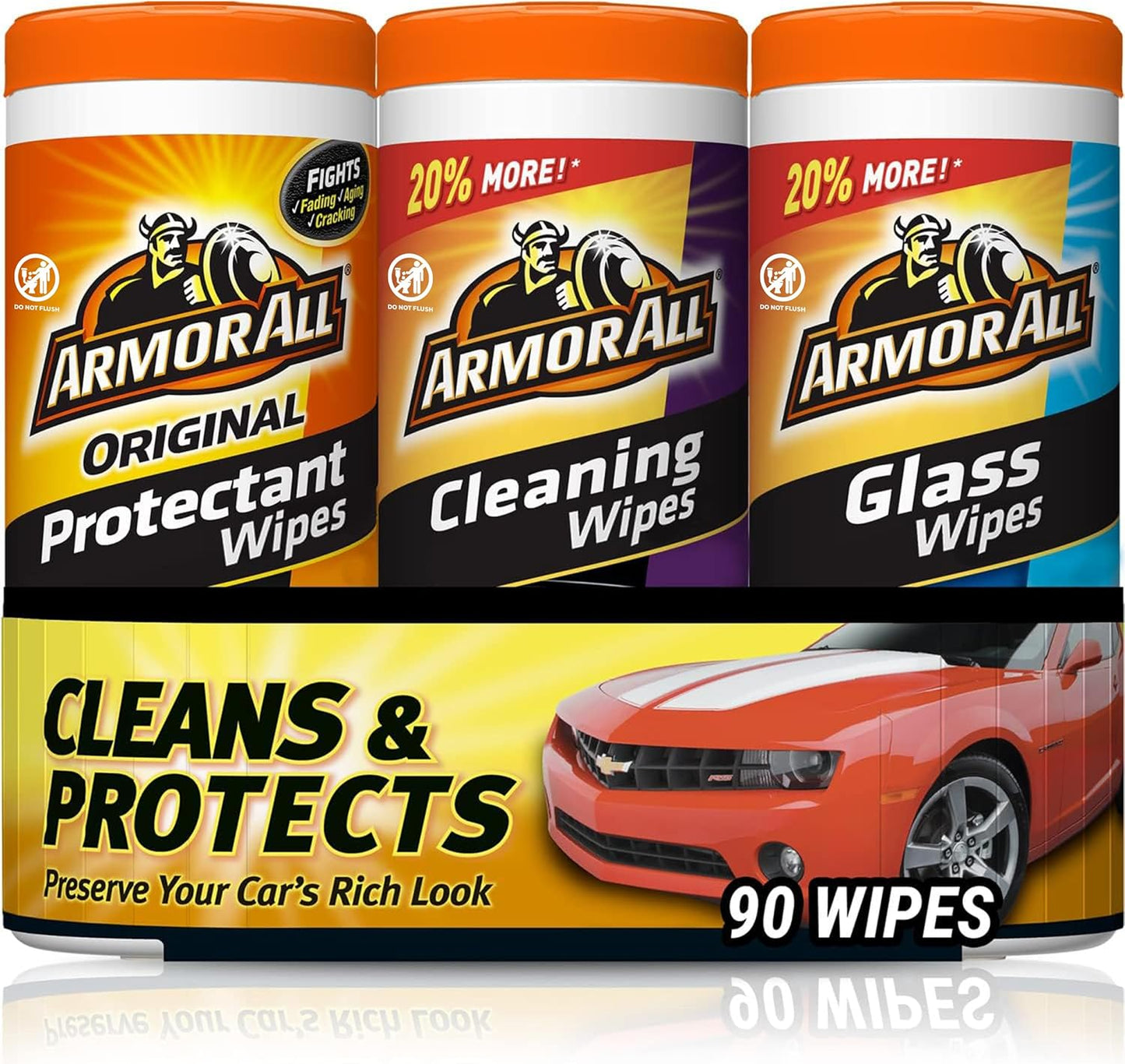 Armor All Ultimate Car Wipes Combo, 30ct x3