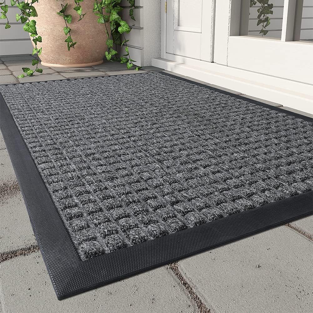 MontVoo Door Mat for Entryway - Durable Non Slip Welcome Mat