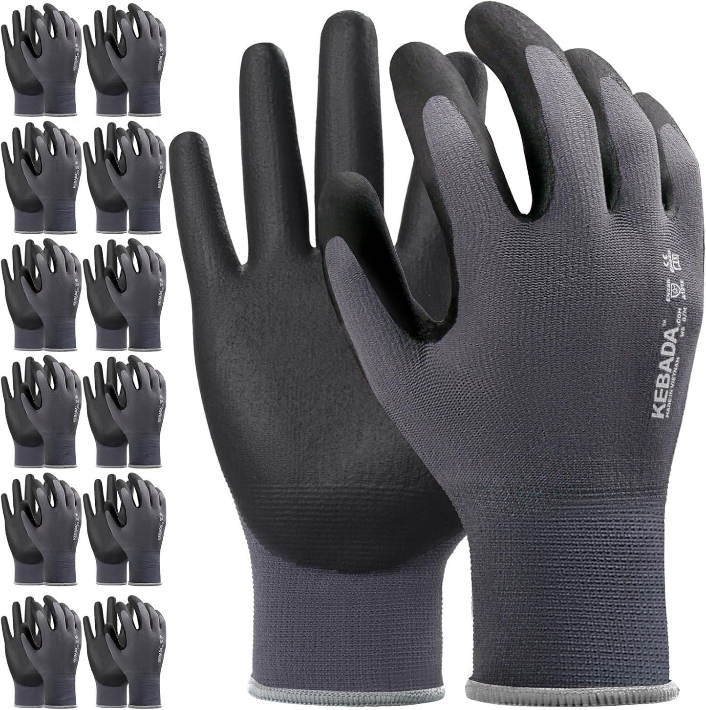 Nitrile Coated Work Gloves - Grip for Every Task!