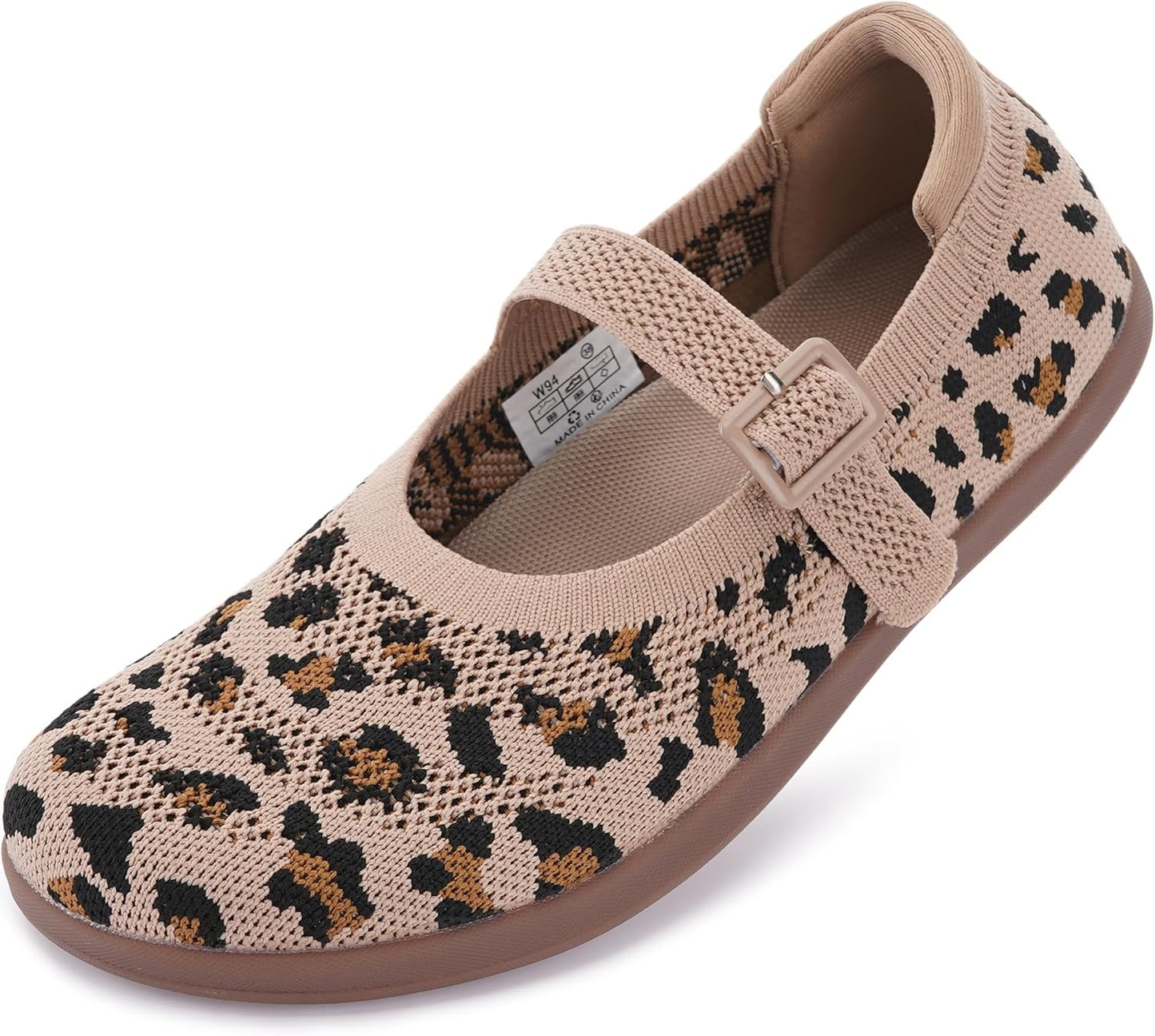 WHITIN Women's Barefoot Mary Jane Flats with Adjustable Straps