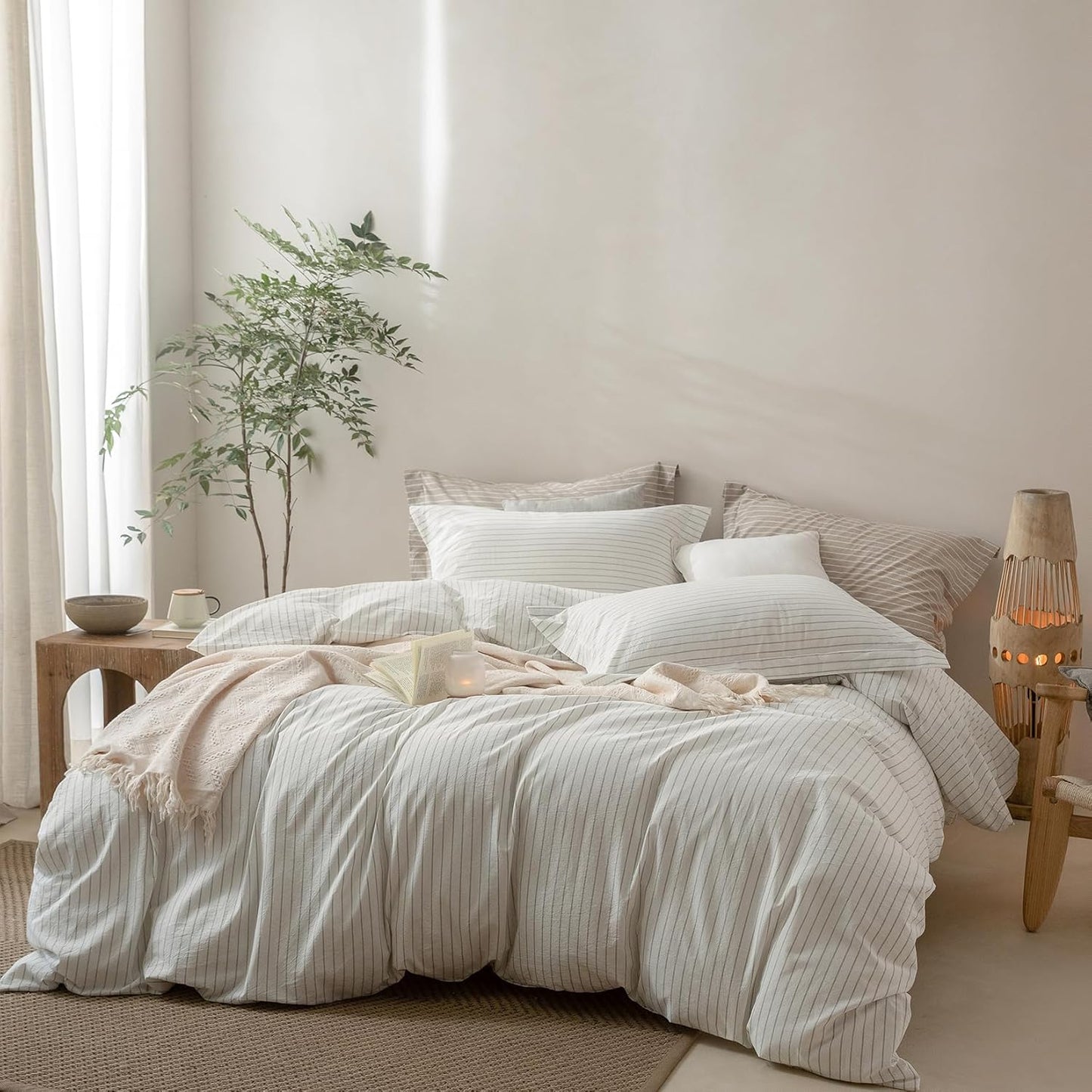 Pinstripe Duvet Cover King Size for Ultimate Comfort and Style