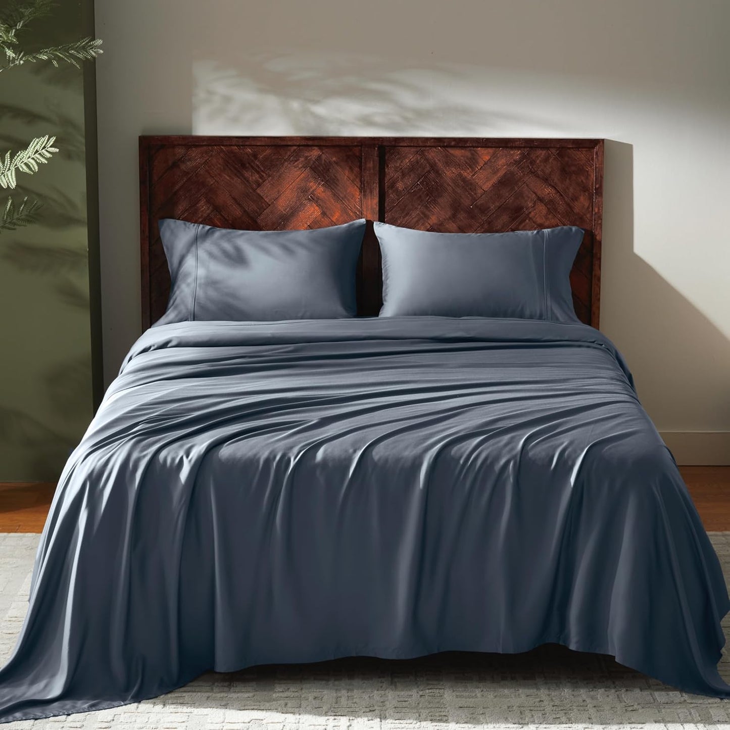 GOKOTTA King Size Sheets Set - Silky Soft Bamboo Cooling Sheets