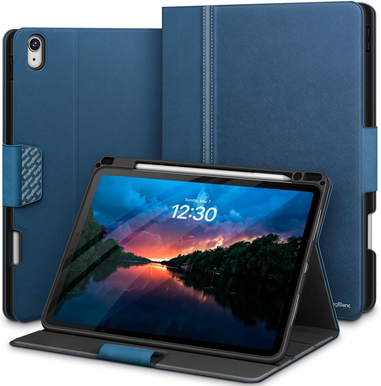 KingBlanc iPad Air 11-inch Case with Multi-Angle Stand and Holder