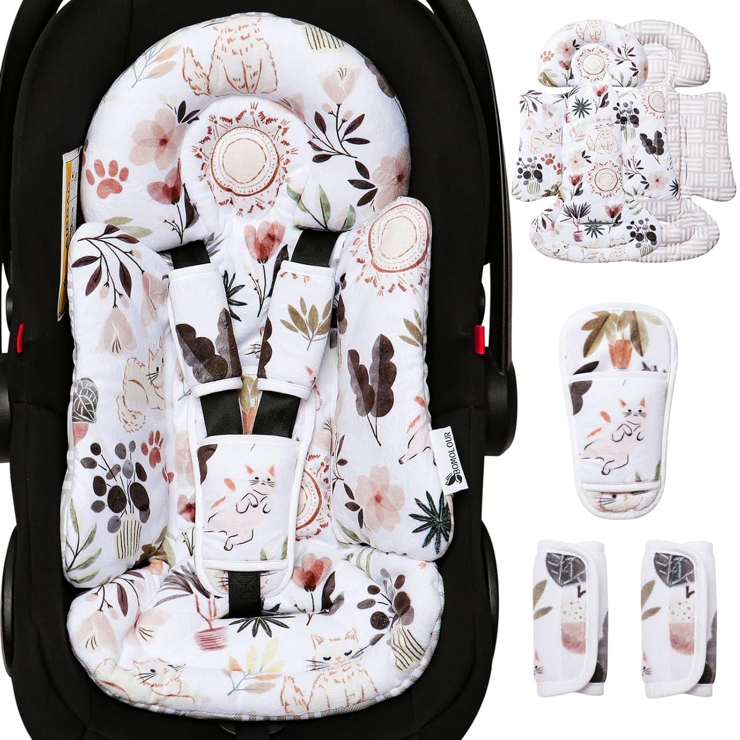 BOMOLOUR Infant Car Seat Insert - Enhanced Comfort