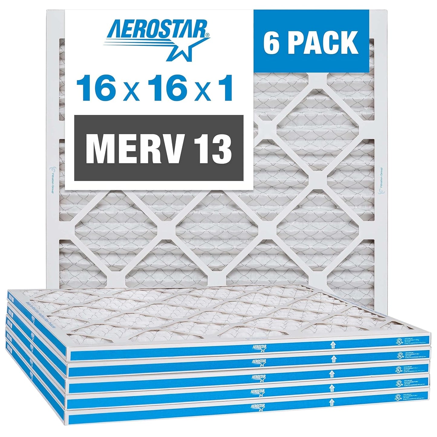 Aerostar 16x16x1 MERV 13 Filters for Cleaner Air Quality