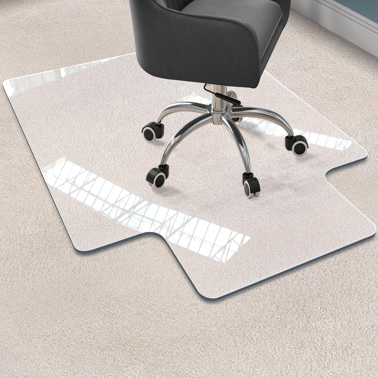 Office Chair Mat for Carpet Heavy Duty Clear Floor Protector