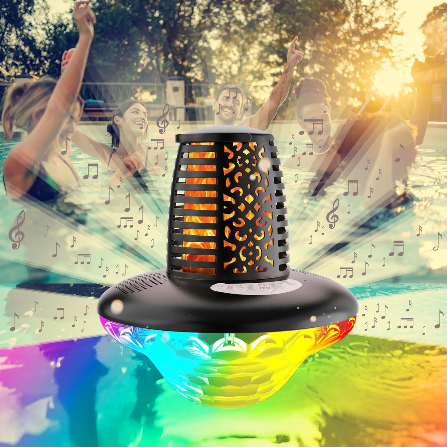 VISOFO Waterproof Portable Bluetooth Speaker for Pool Parties