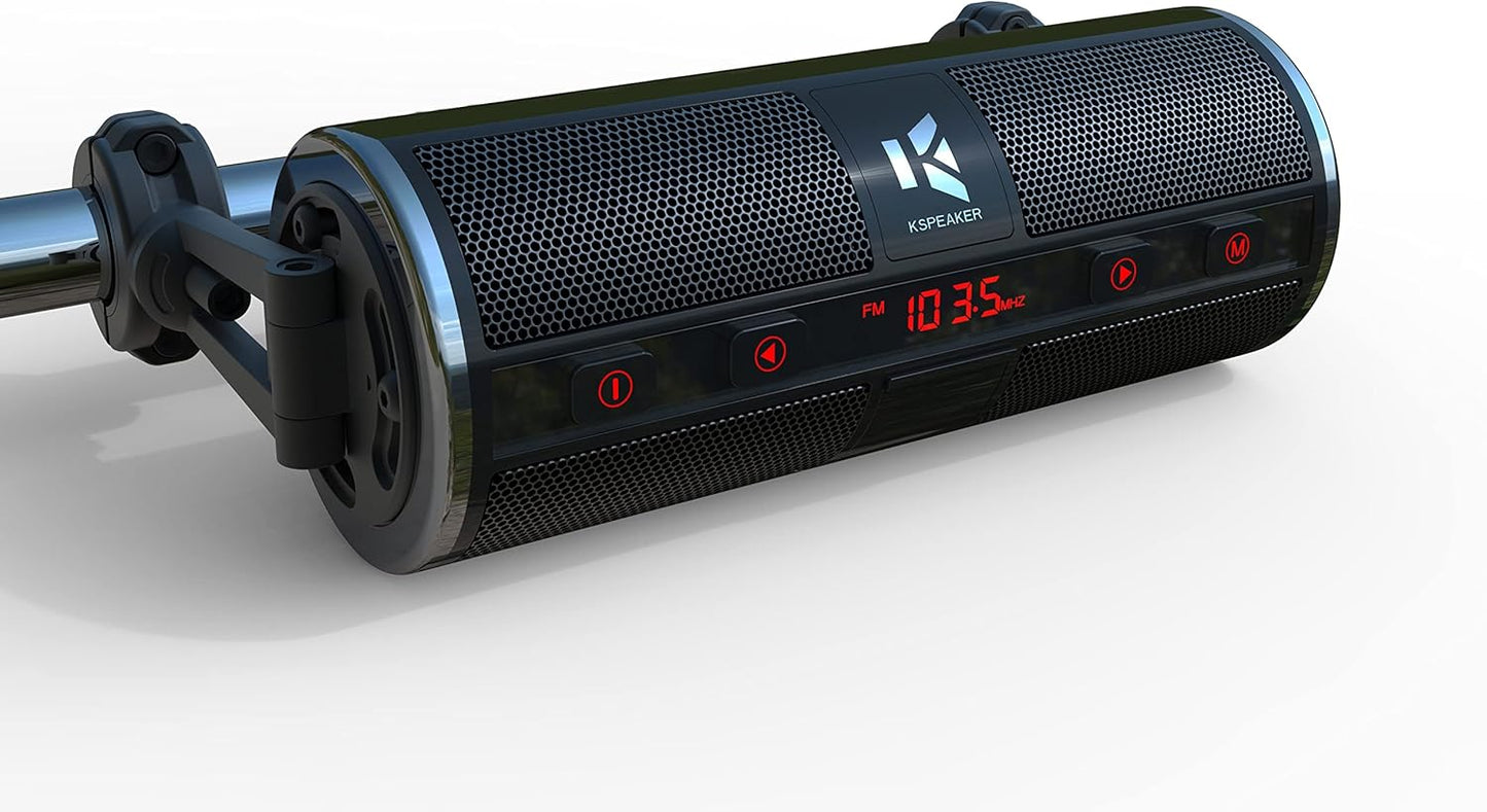 Motorcycle Speakers Bluetooth Waterproof Radio Audio System Review