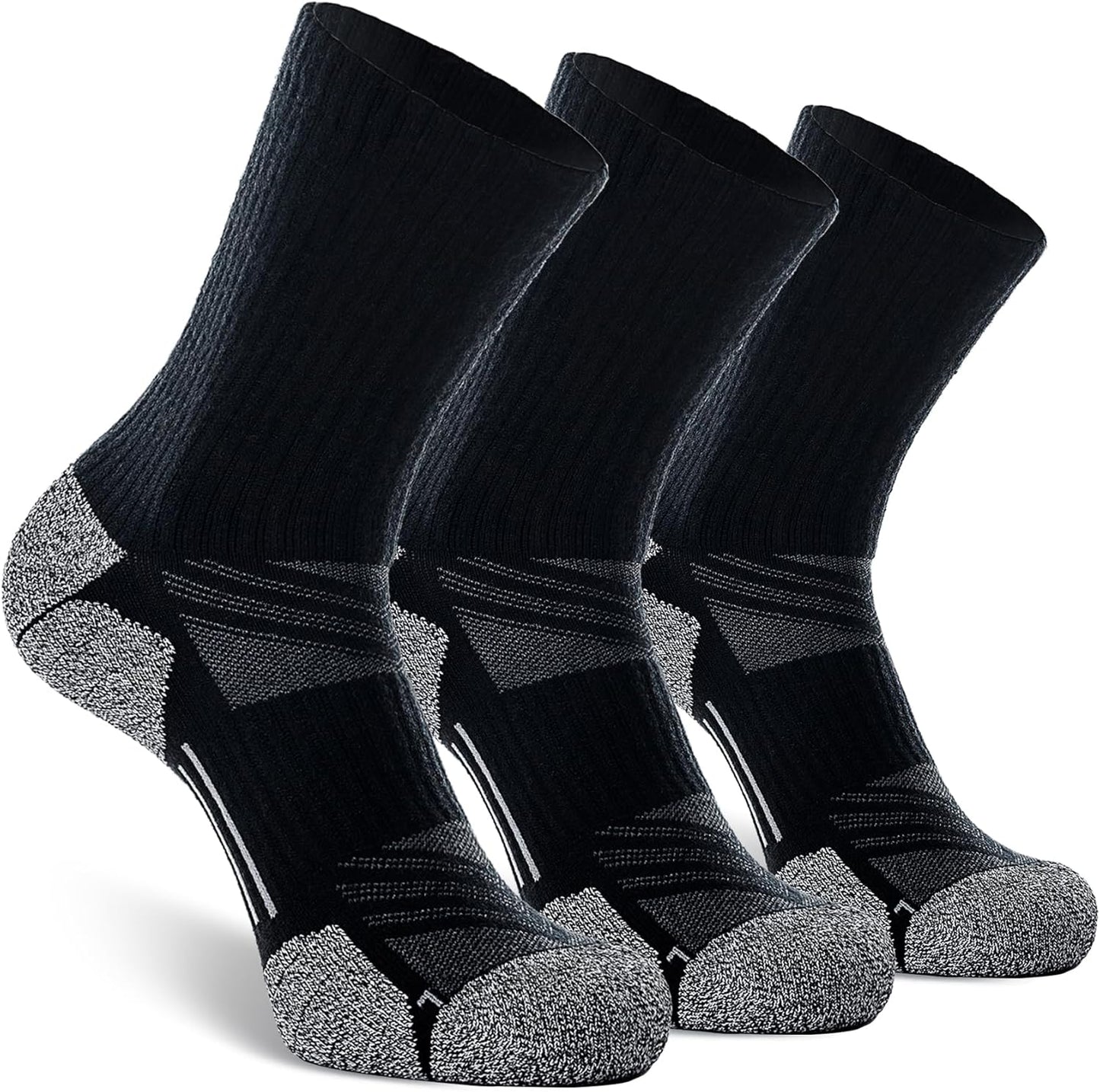 CWVLC Cushioned Hiking Socks - Moisture-Wicking & Arch Support