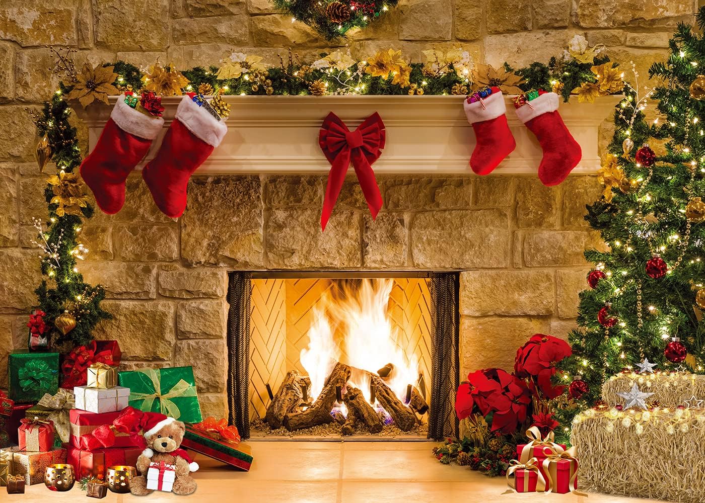 12x10ft Christmas Photo Backdrop for Festive Family Portraits