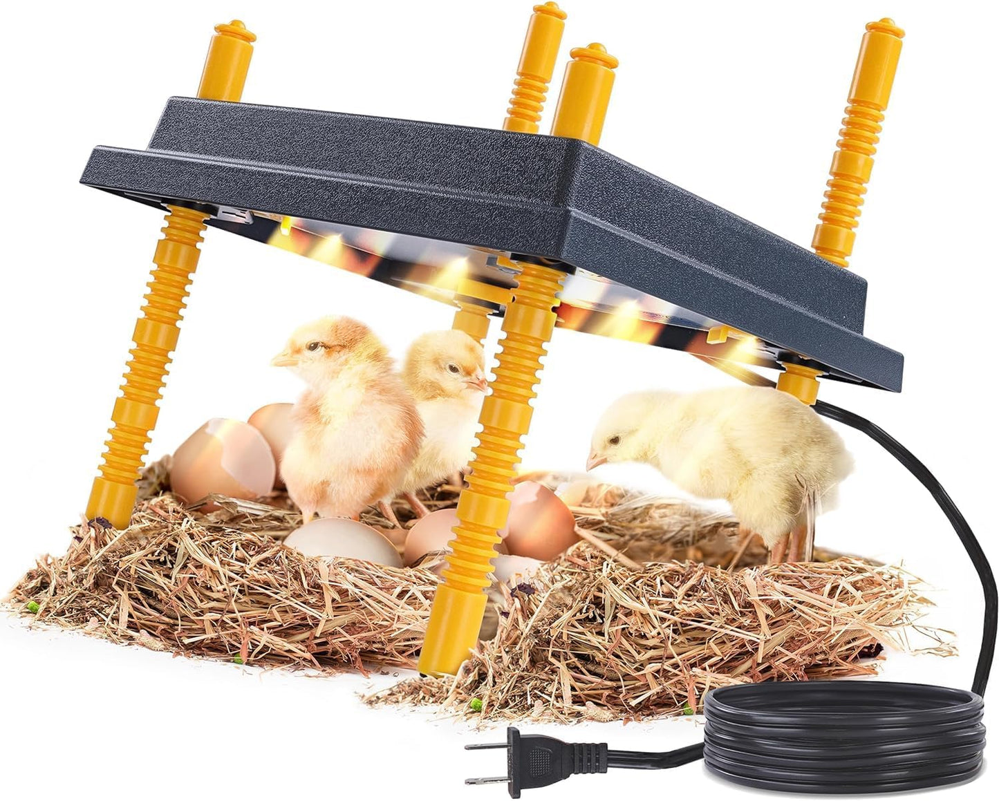 Adjustable Leg Chick Brooder Plate | Warms 20 Chicks | 12x12