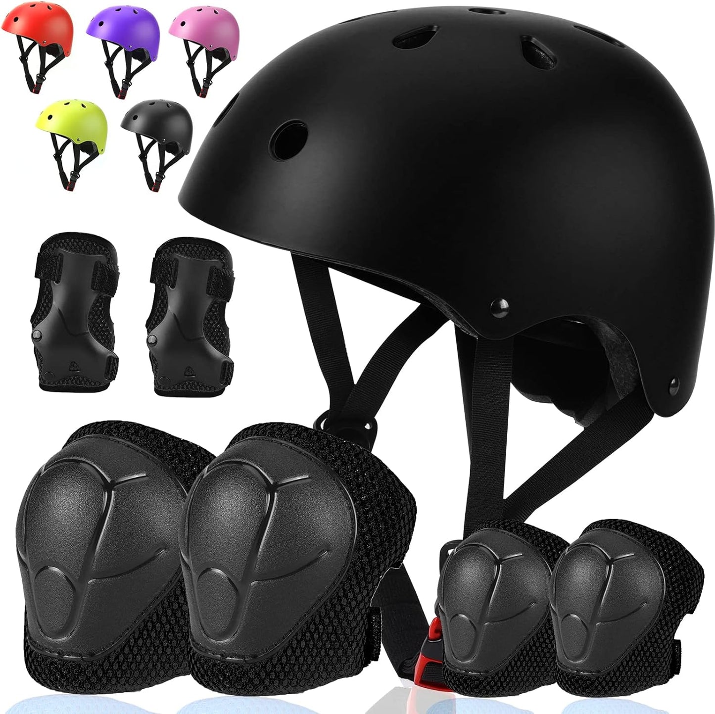 Toddler Kids Bike Helmet Set with Adjustable Protective Gear