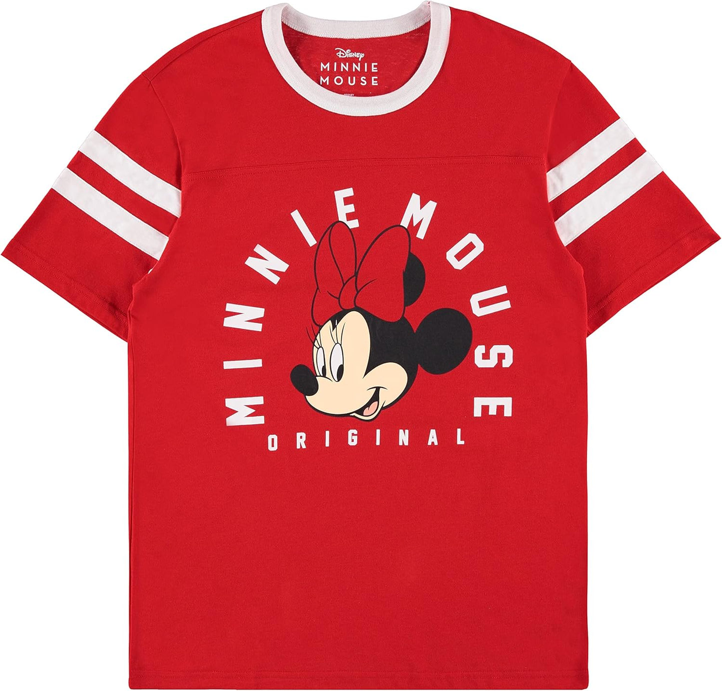 Mickey & Minnie Athletic Tee - Varsity Stripe Style