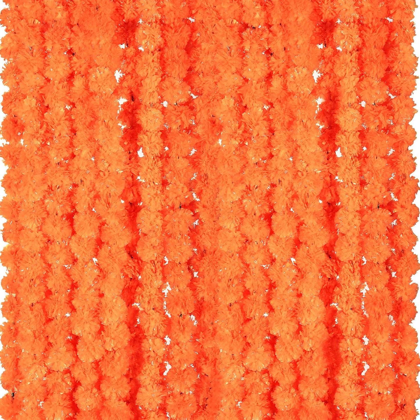 15 Pack Marigold Garland for Diwali and Indian Wedding Decor