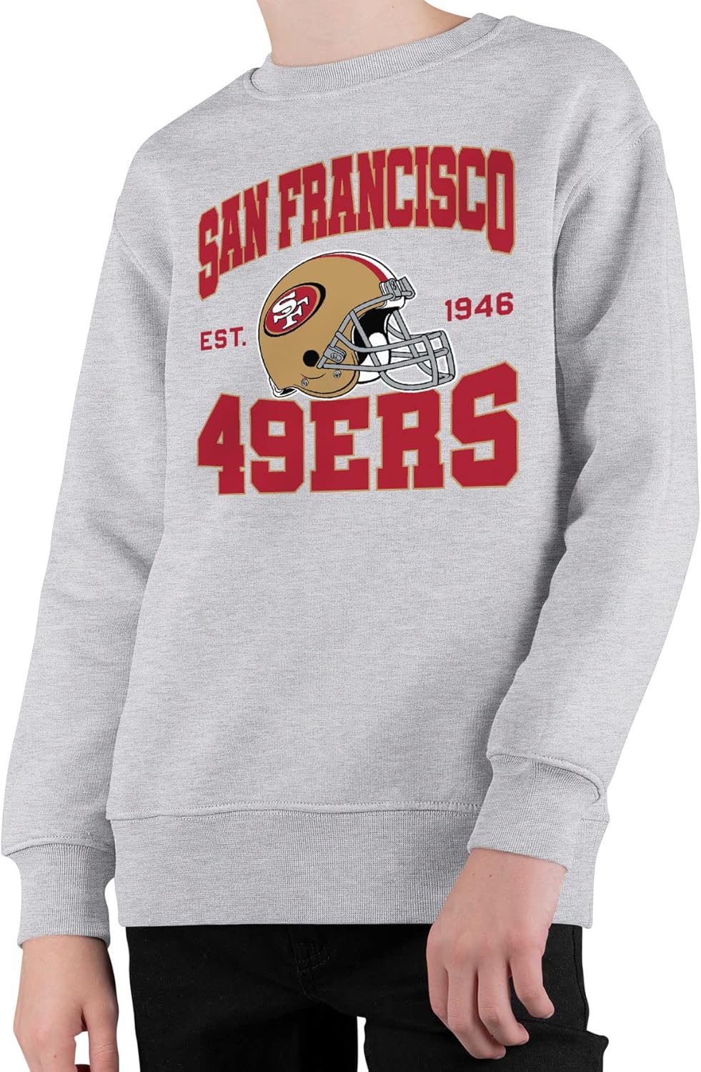 Team Helmet Kids Crewneck Sweatshirt - Perfect for Young Fans