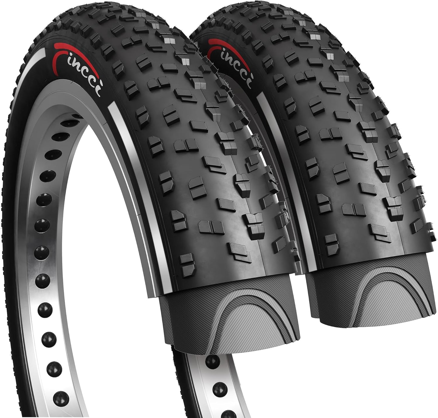 Fincci 26x4.0 Fat Bike Tires - Durable, Reflective, and Safe