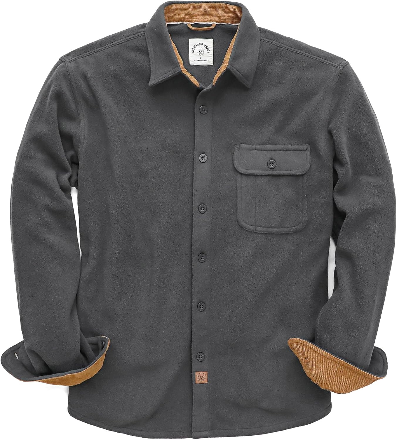 Dubinik Mens Flannel Shirts Long Sleeve Casual Button Down Style