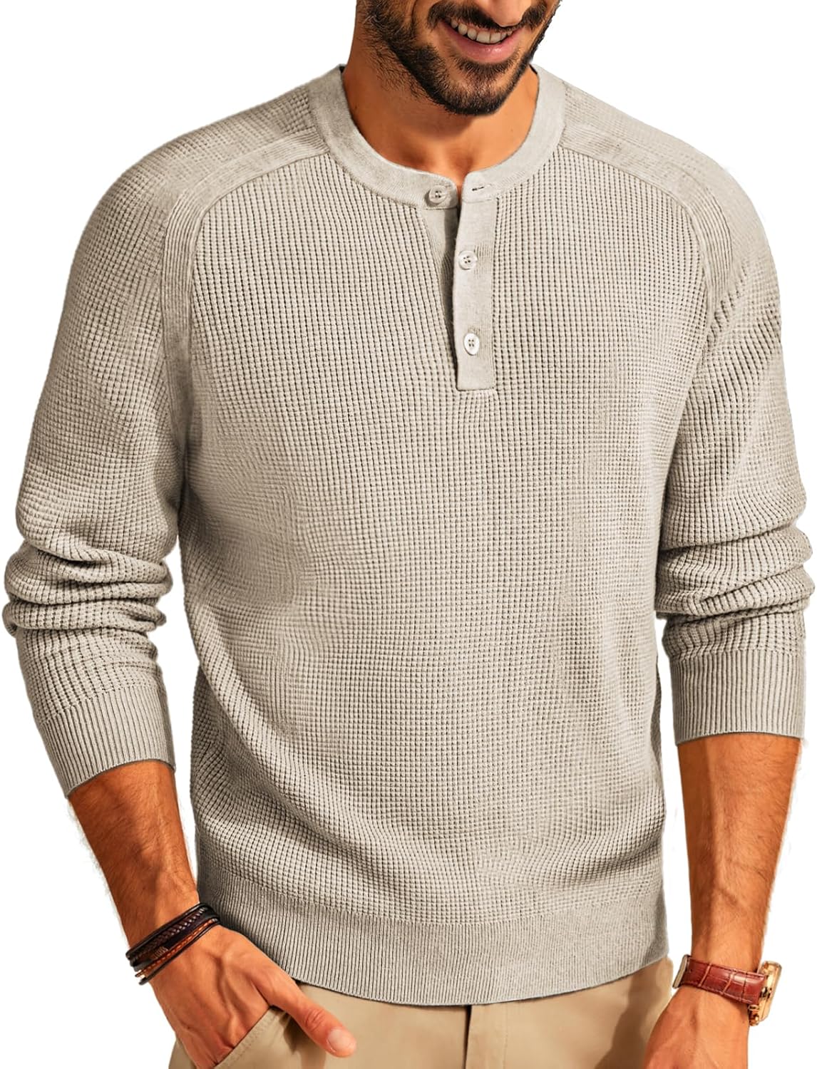 PJ PAUL JONES Men's Sweaters Solid Color Soft Warm Pullover