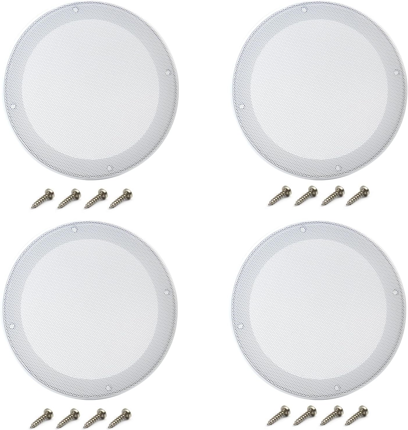 Enhance Audio Protection: Fielect 6.5 Speaker Grill Cover in White