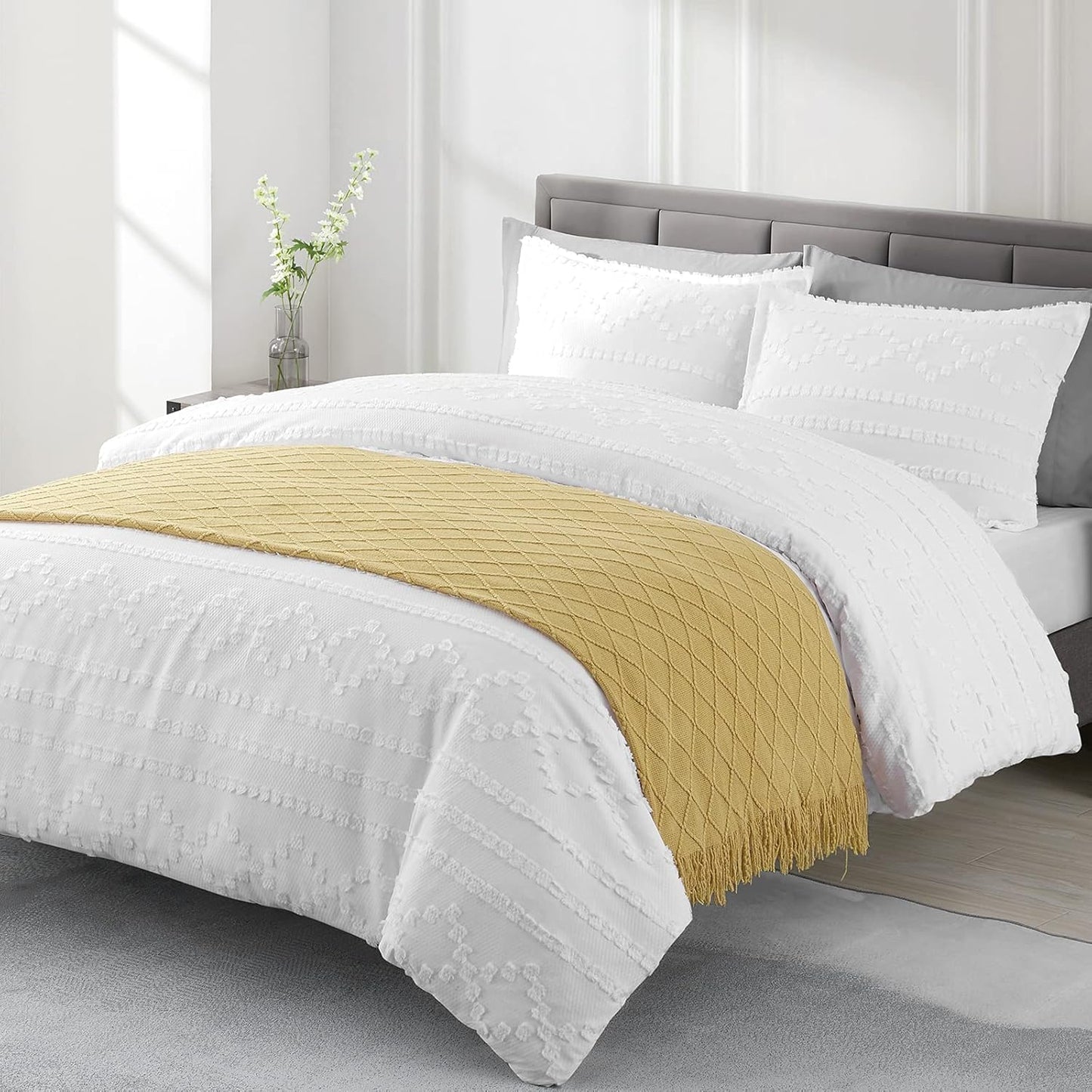 BOURINA Mustard Throw Blanket for Cozy Home Decor and Comfort