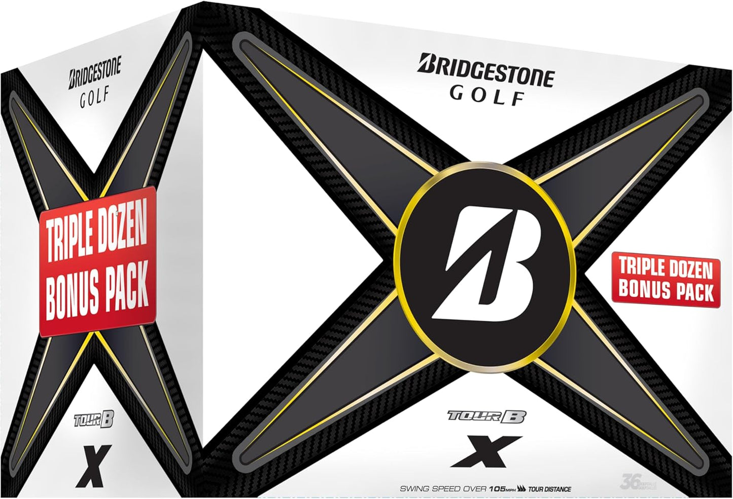 Bridgestone Golf Tour B X Golf Balls for Maximum Distance and Control