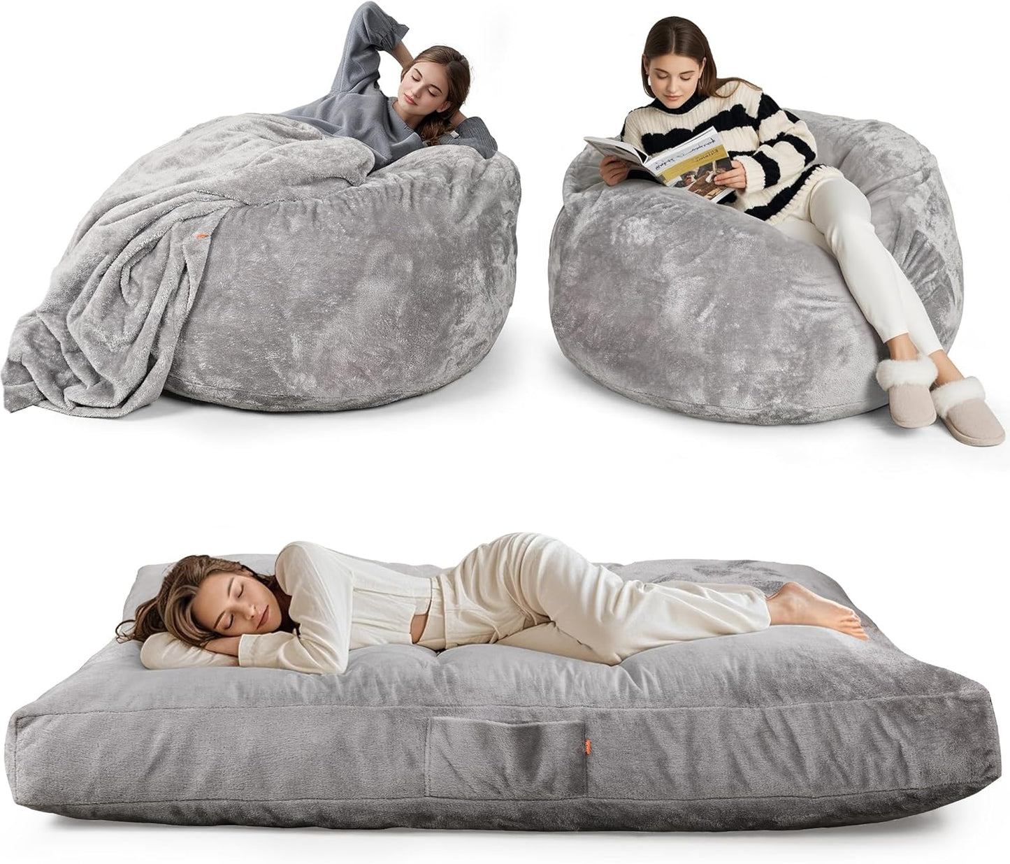 Supportive Giant Bean Bag Bed for Ultimate Comfort