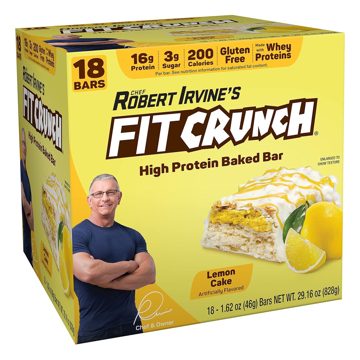 FITCRUNCH Snack Size Protein Bars with Soft Cake Core Delight