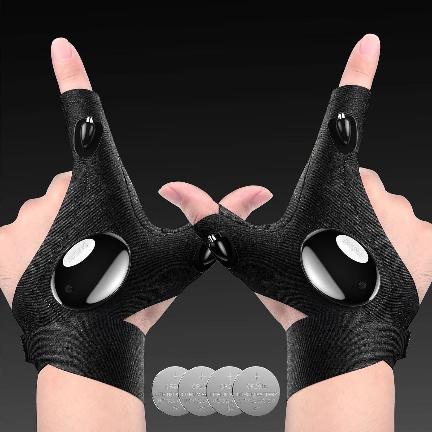 LED Flashlight Gloves for Hands-free Illumination
