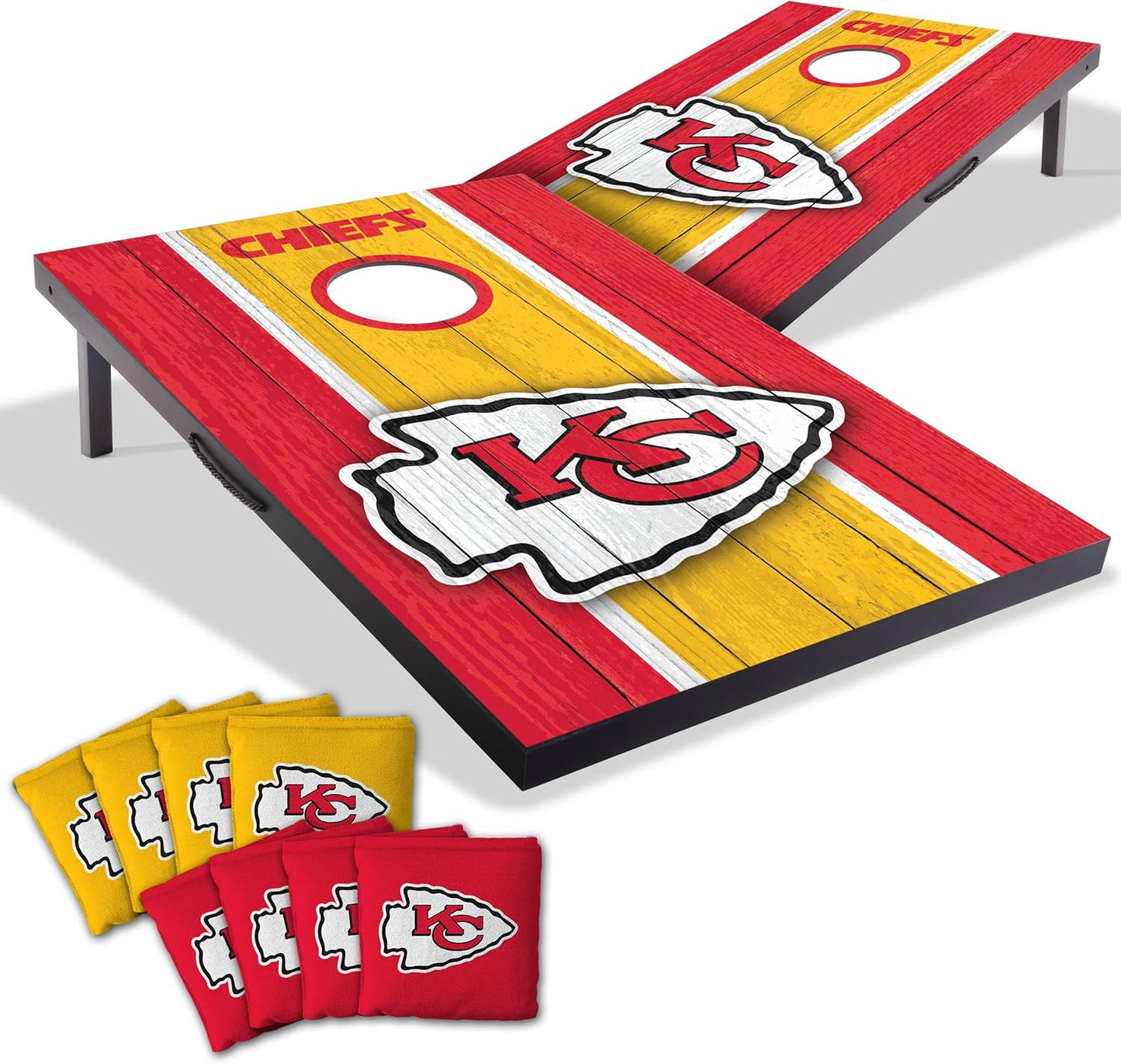 YouTheFan NFL Portable Cornhole Game with Logo Bags for Fun