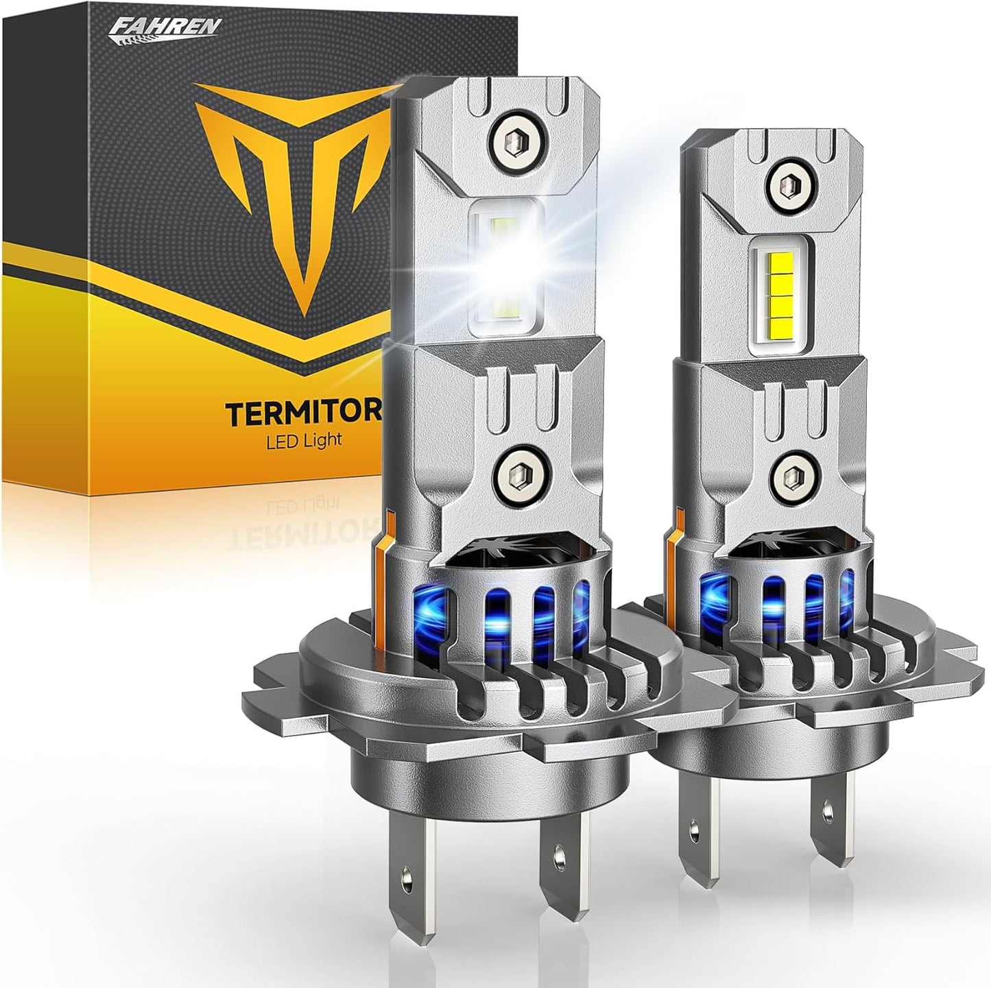 Upgraded H7 LED Bulbs with 1000% Brightness Increase for Safety