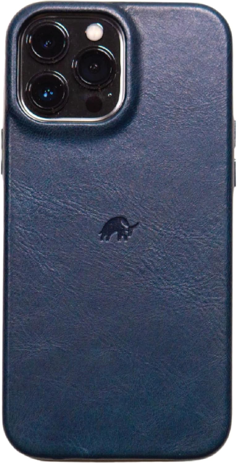 Premium Handcrafted Leather Case for iPhone 13 Pro - Ocean