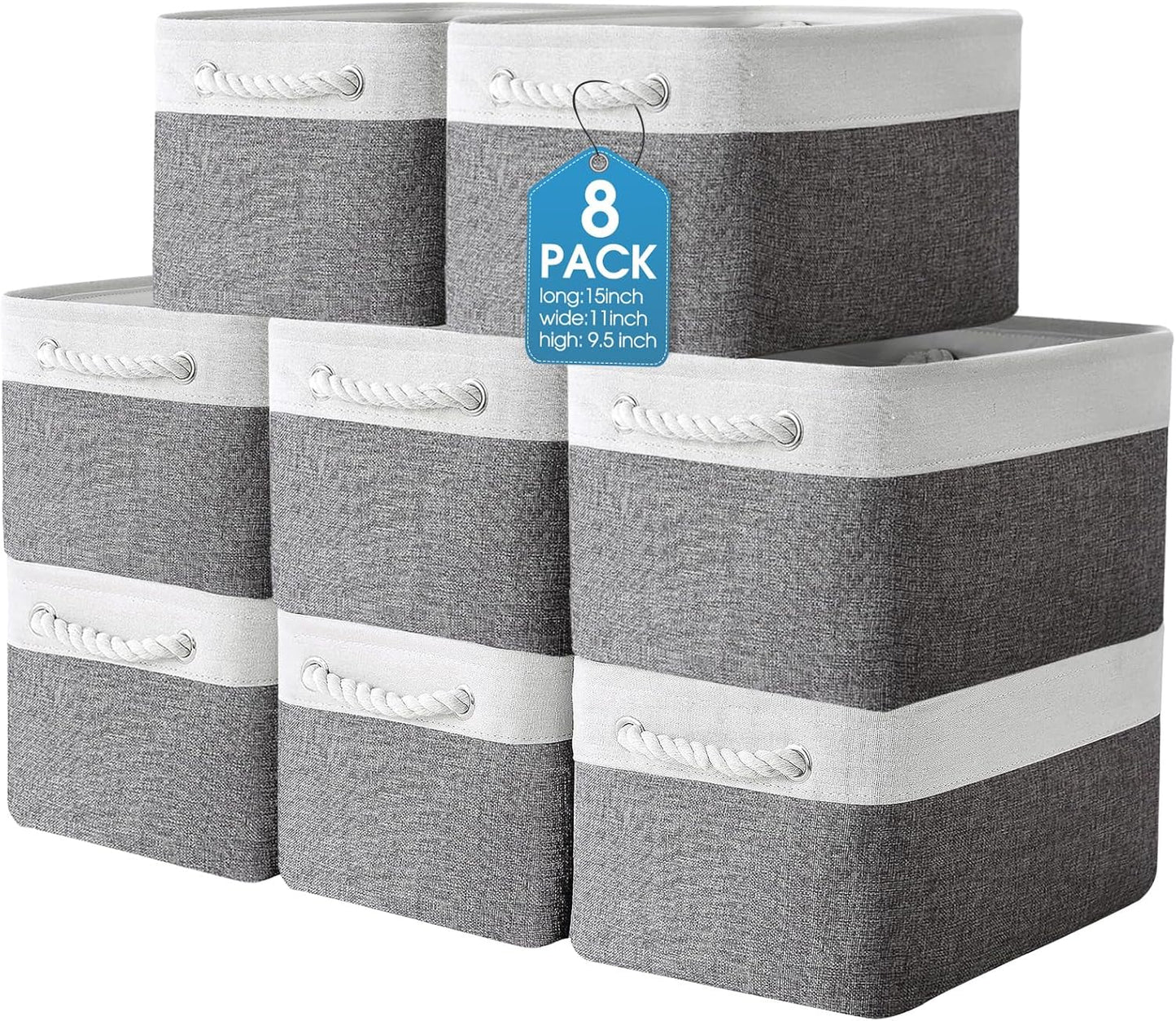 Meekoo Collapsible Storage Bins for Home Organization Needs