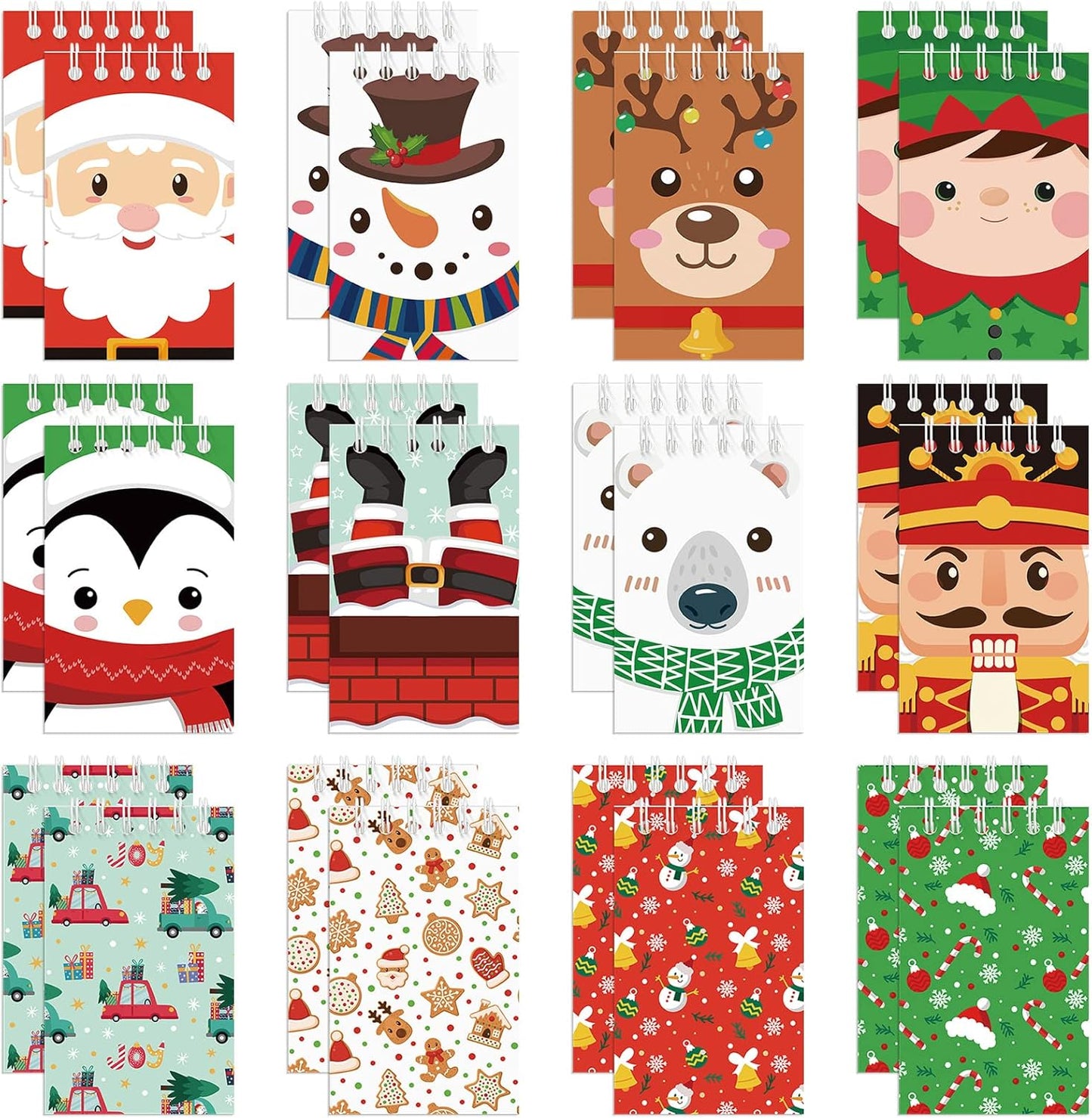 Christmas Mini Notebook Set - Festive Pocket Notepads!