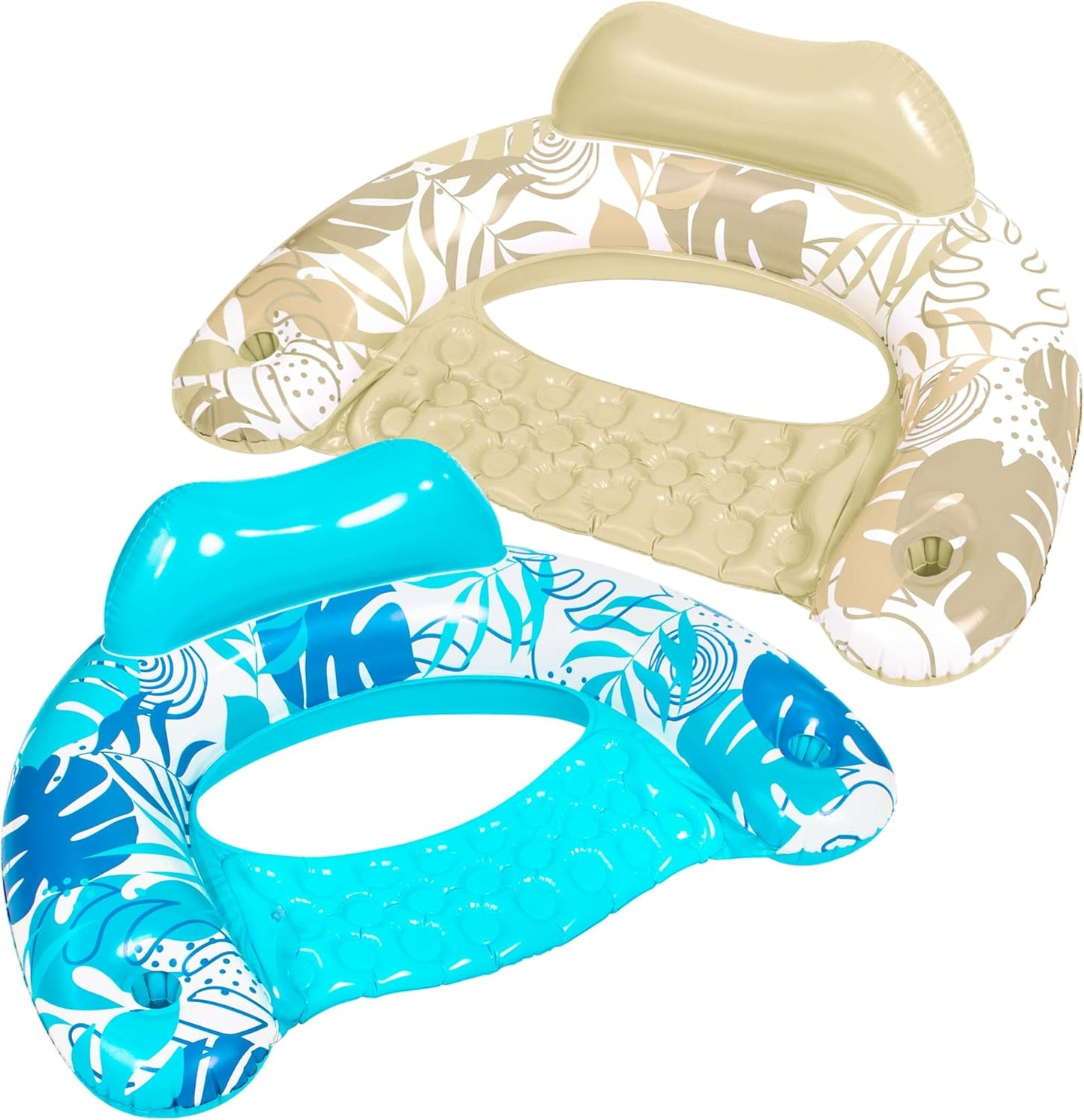 Sloosh 2 Pack Inflatable Pool Chairs - Relax in Style!