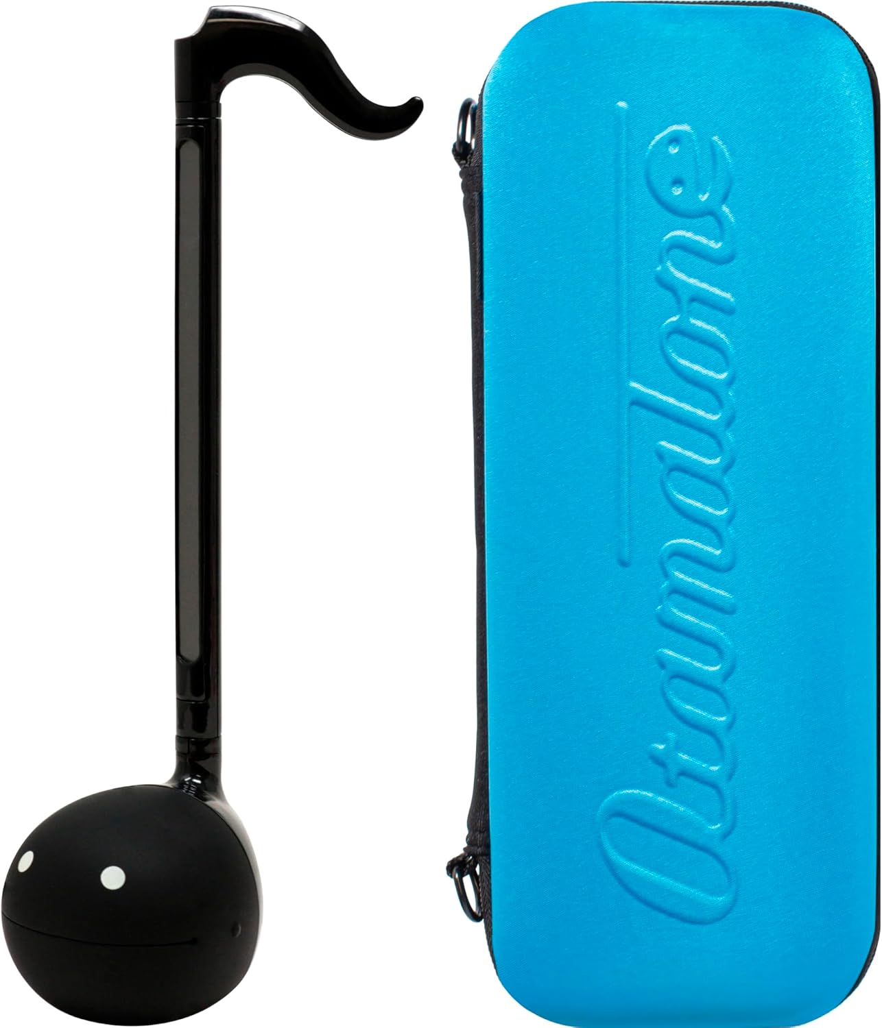 Otamatone Regular Black and Blue Case Bundle - Fun Musical Synthesizer