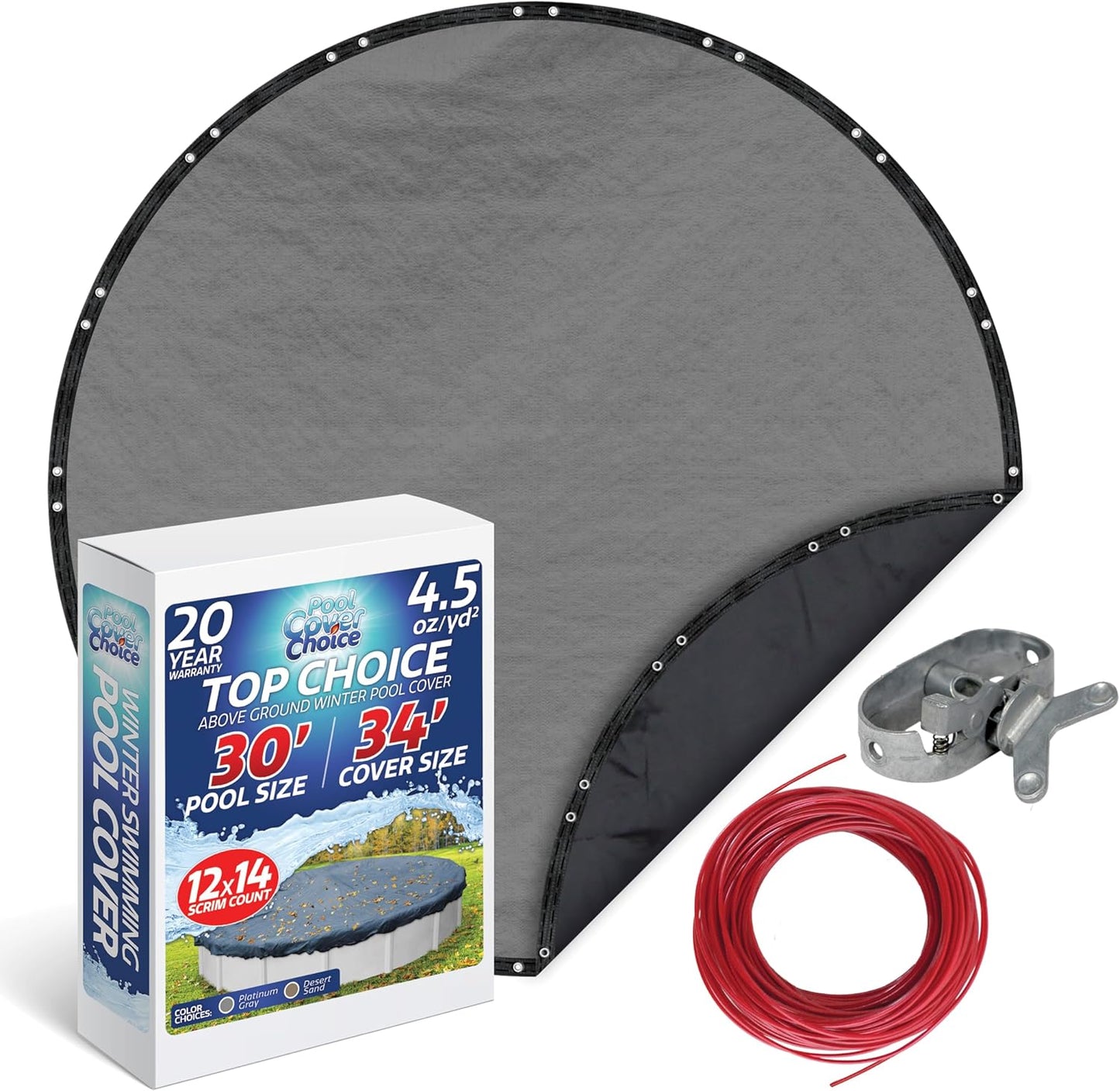 Winter Swimming Pool Cover for 30 ft Aboveground Round Pools