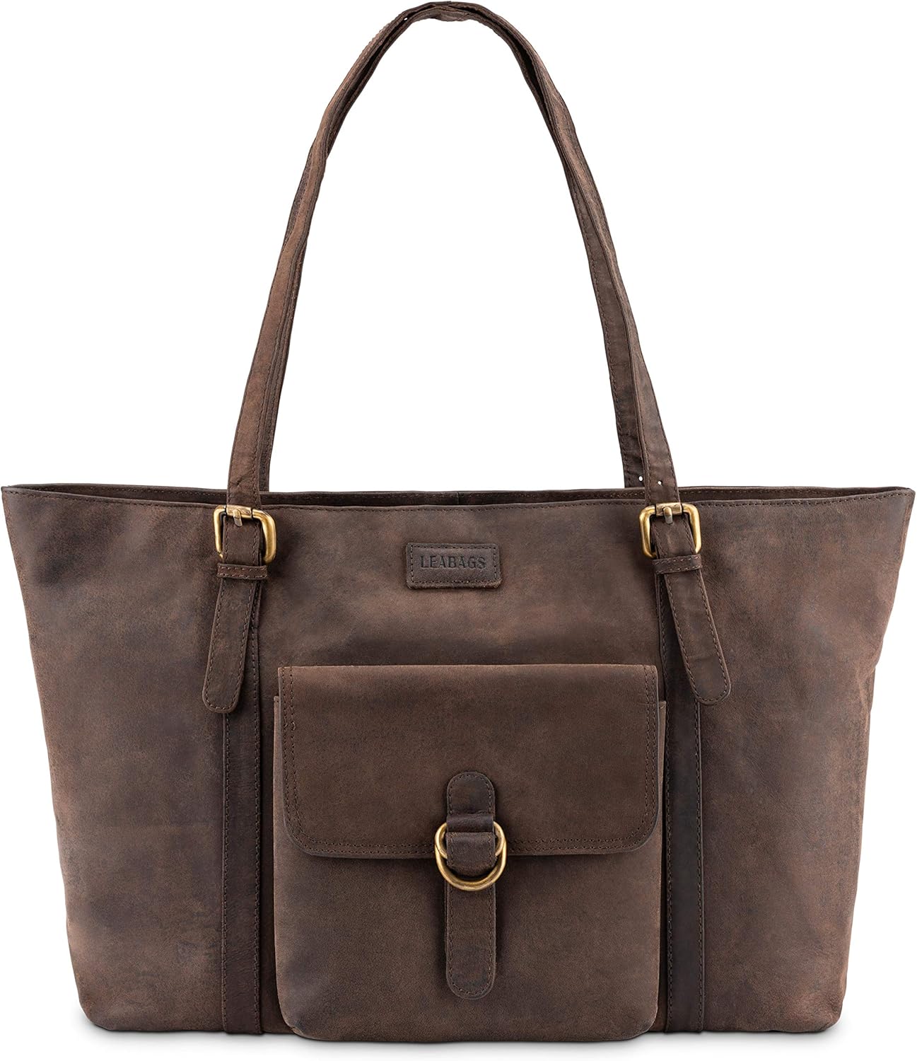 LEABAGS Verona Shopper I Genuine Buffalo Leather Handbag