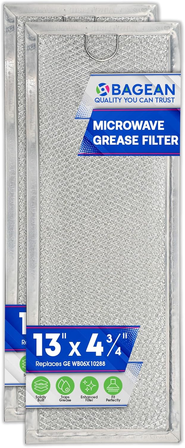 2-Pack Aluminum Mesh Grease Filter for GE Microwaves - Keep Your Oven Clean!