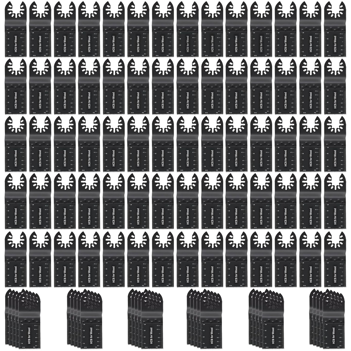 100Pcs Oscillating Saw Blades for Universal Multi Tool Use