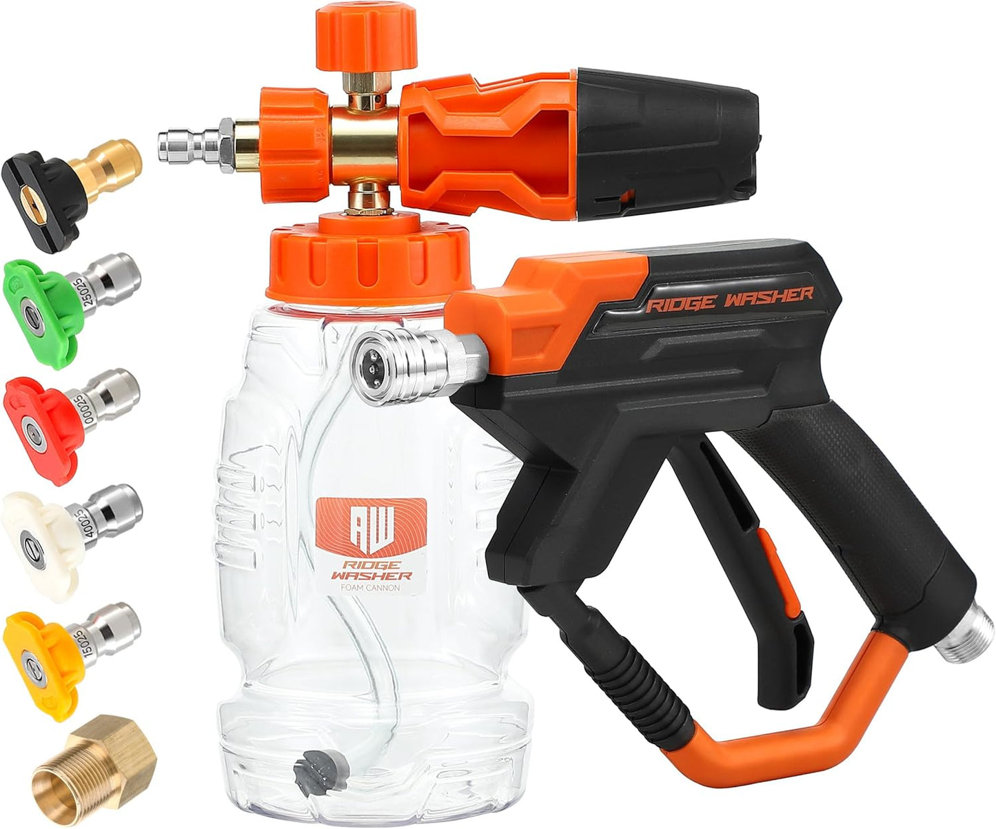 RIDGE WASHER Pressure Washer Gun Foam Cannon for Efficient Cleaning