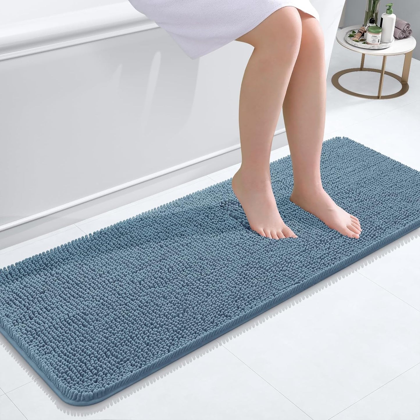 OLANLY Extra Soft Chenille Bath Rugs for Cozy Bathroom Comfort