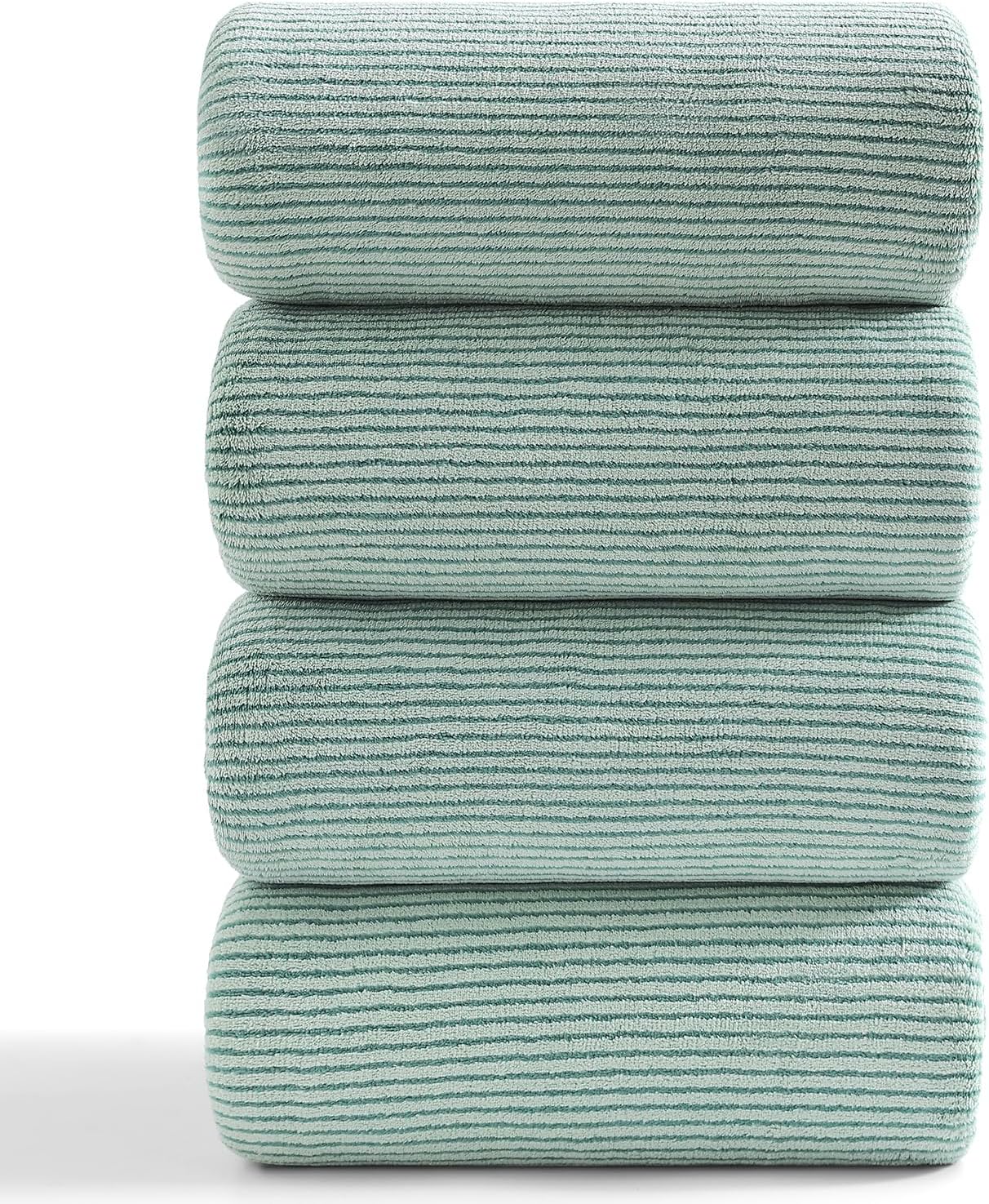 Oversized Bath Towel Set 4 Piece Ultra Soft Fluffy Green
