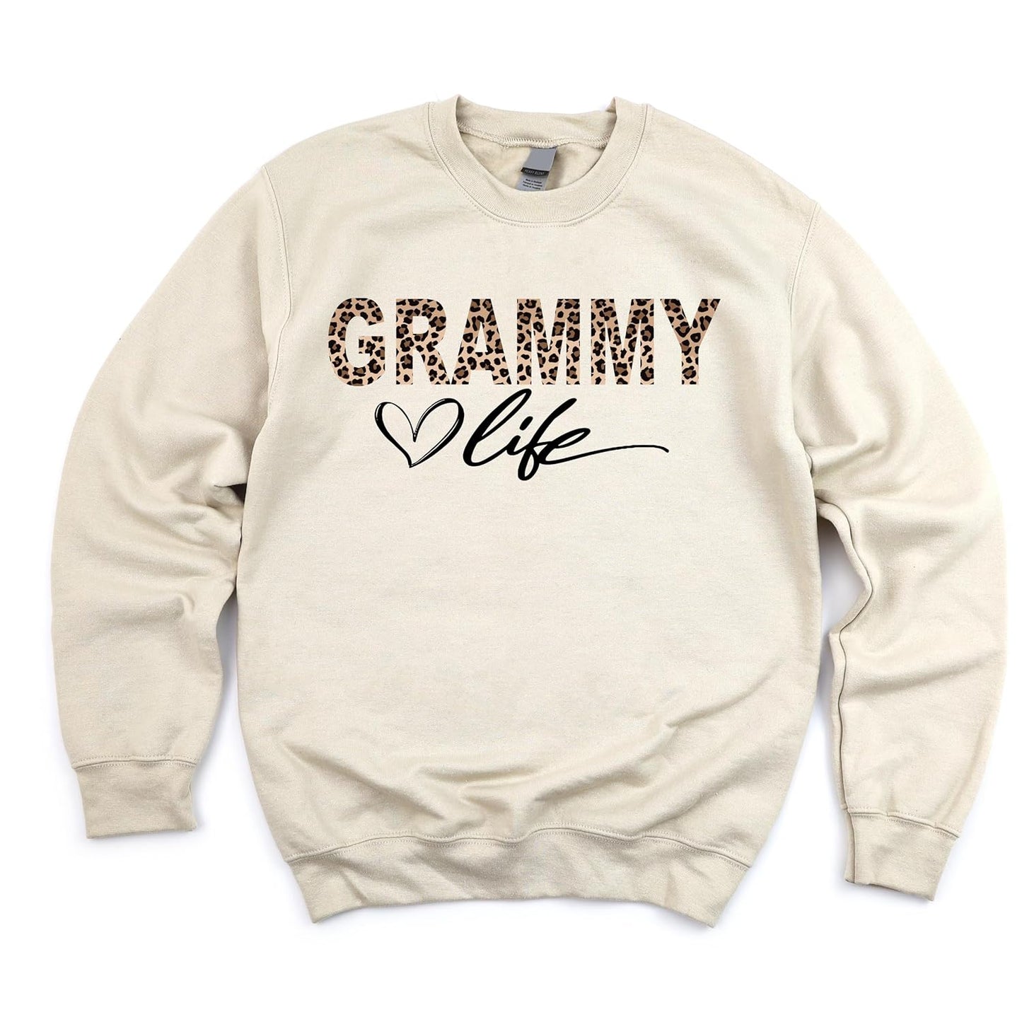 Cozy Grammy Leopard Sweater - Handmade Love