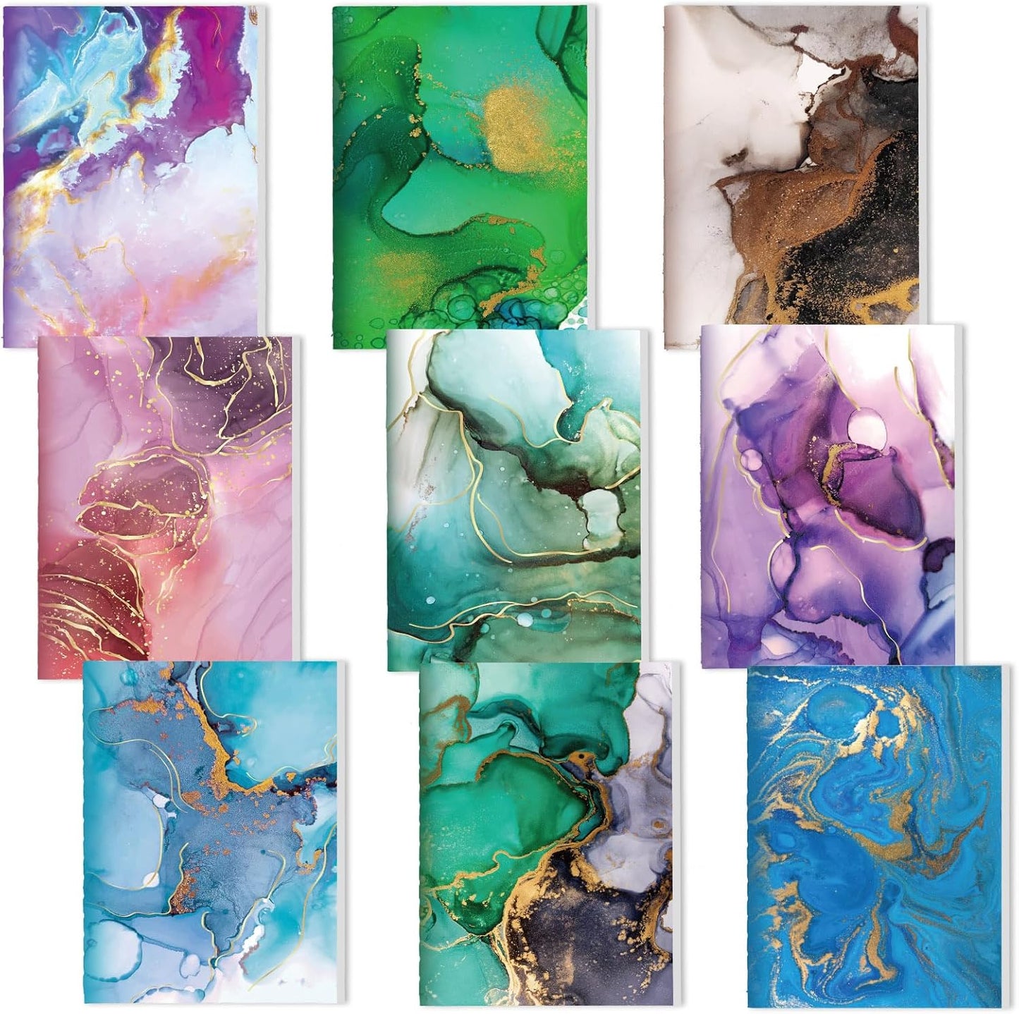 Compact Marble Mini Notebooks - Perfect for On-the-Go!