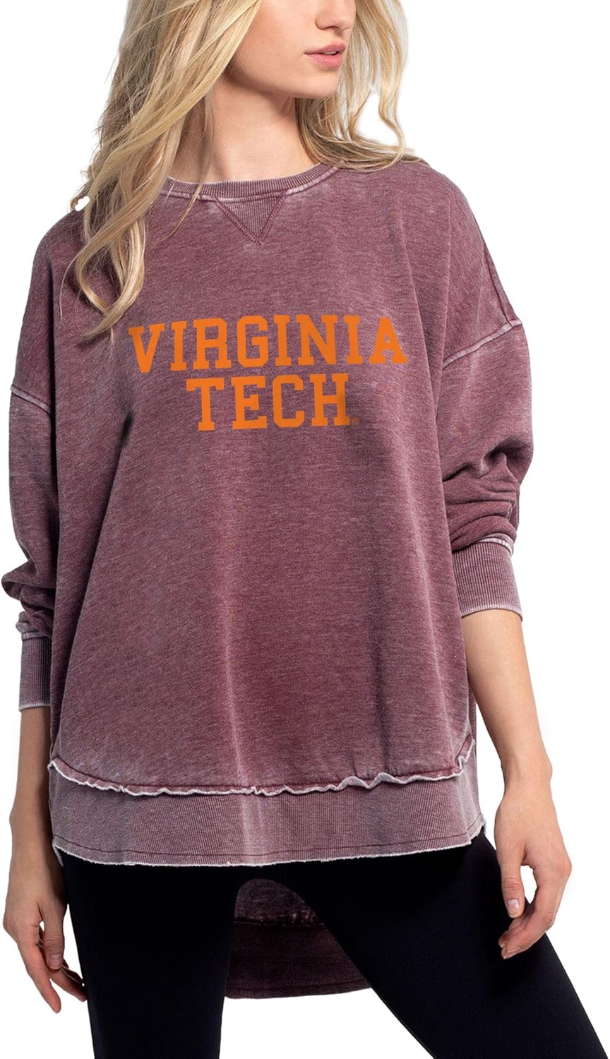 Chicka-d Women's Burnout Crew Sweatshirt for Team Spirit