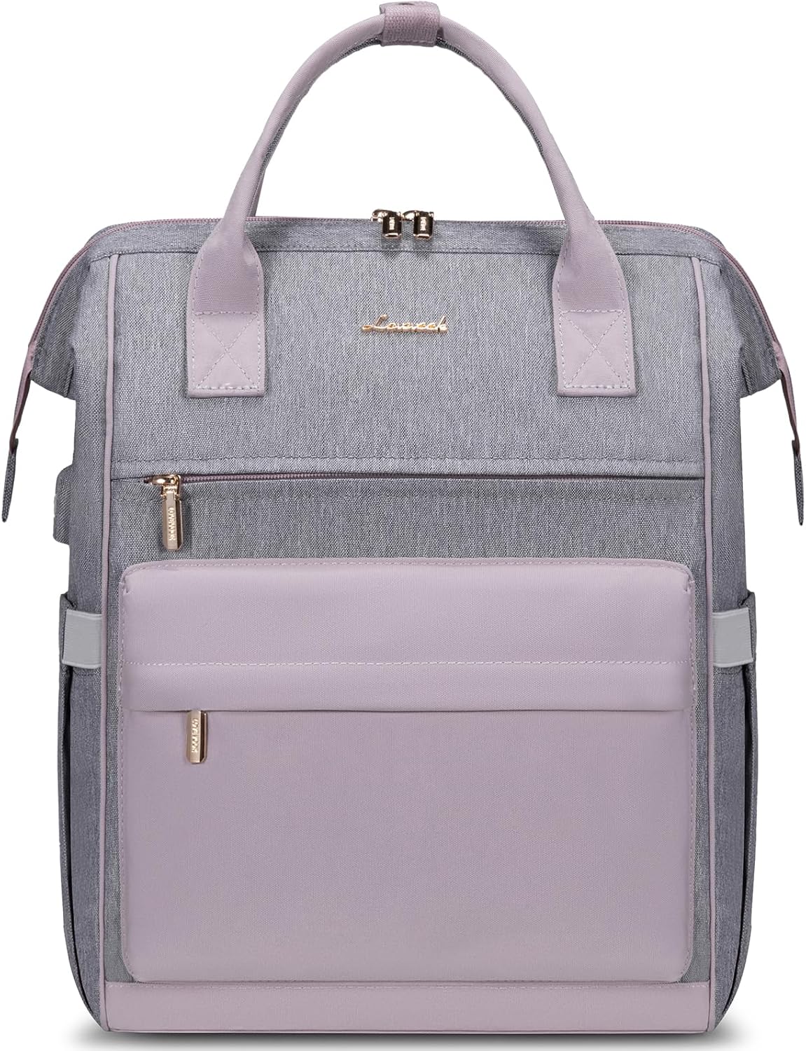 LOVEVOOK Laptop Backpack for Women with USB Port and Trolley Strap